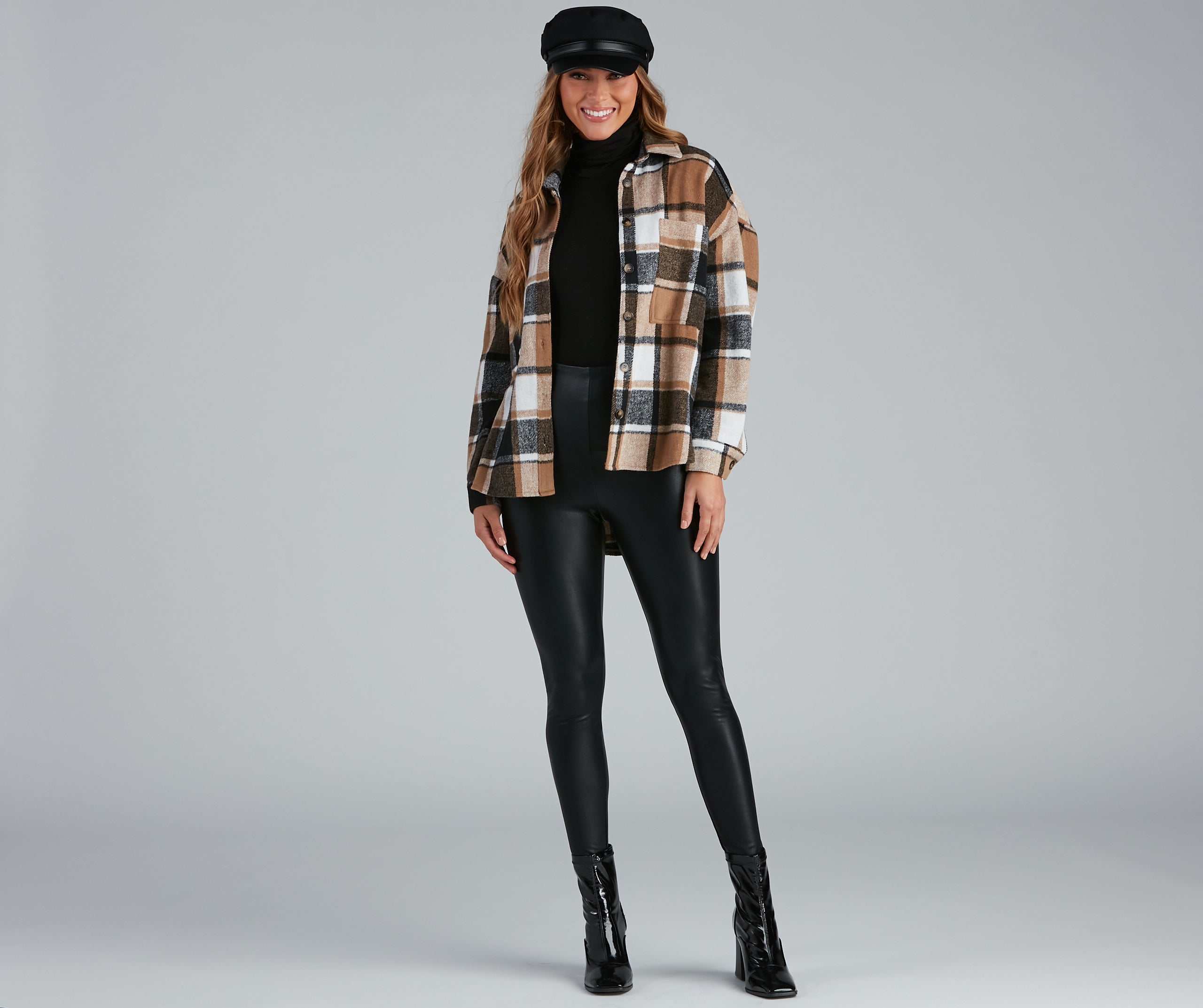 Casual And Chill Plaid Shacket