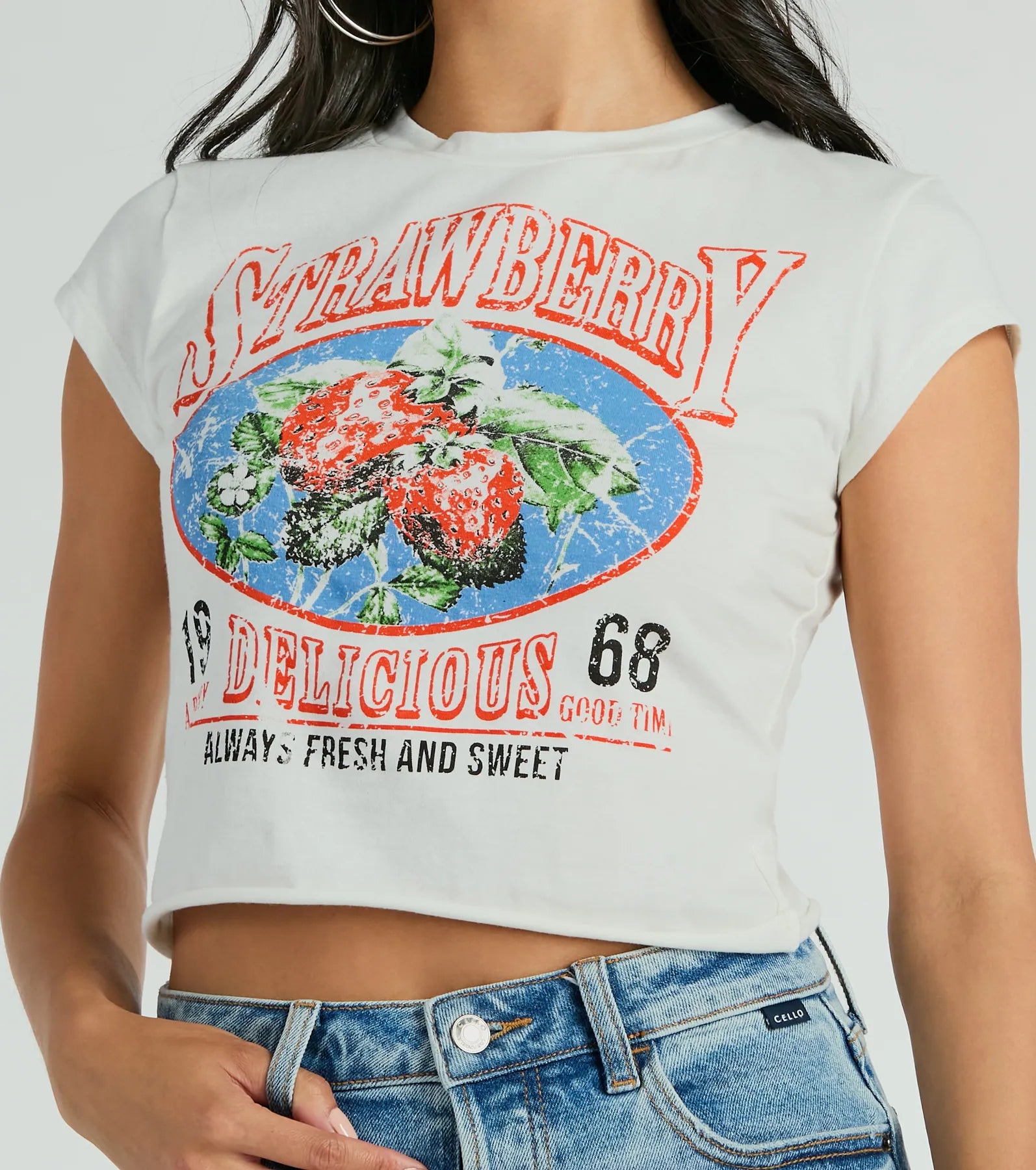 Fresh And Sweet Strawberry Graphic Tee