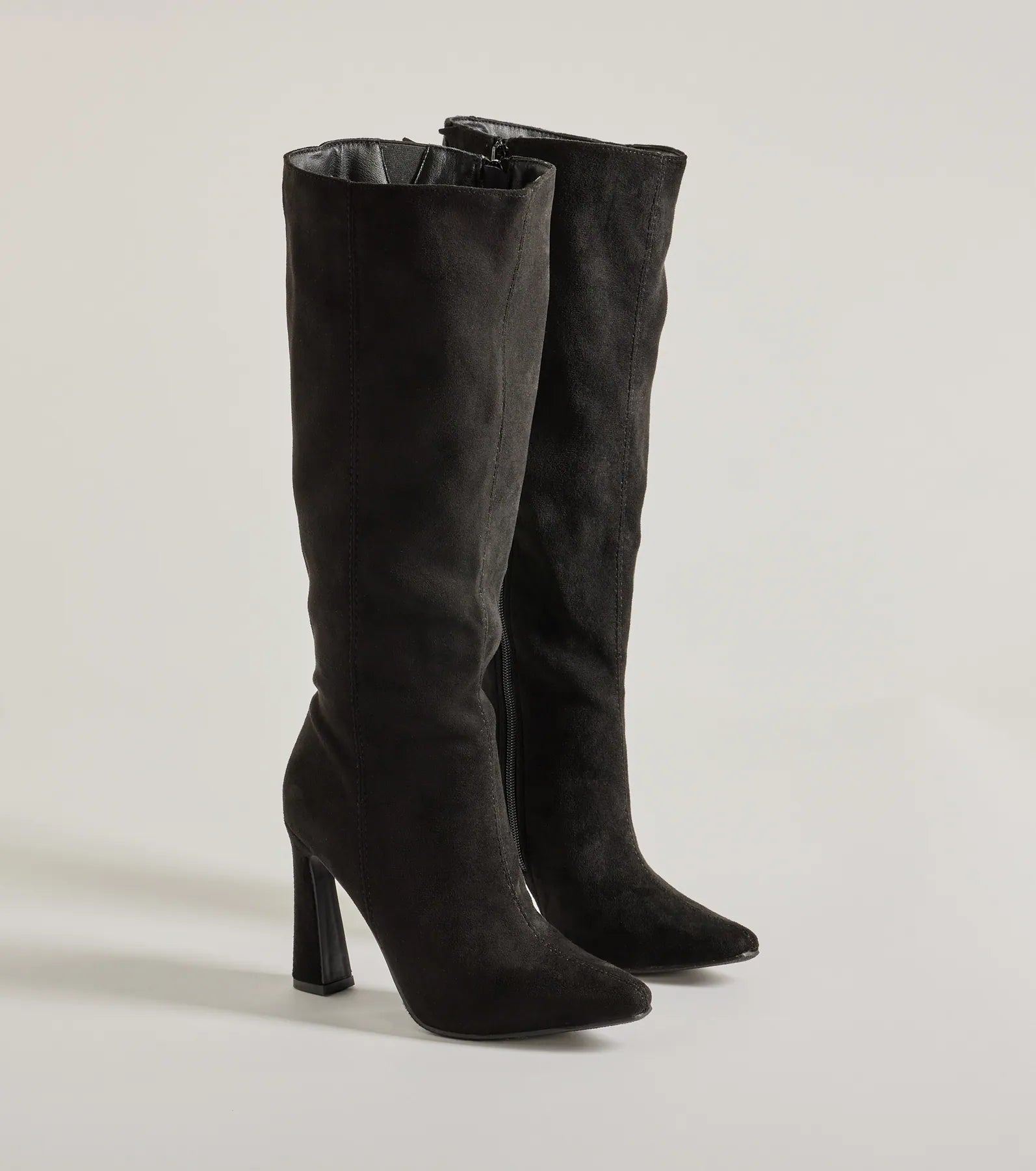 Chic Element Faux Suede Under-The-Knee Boots