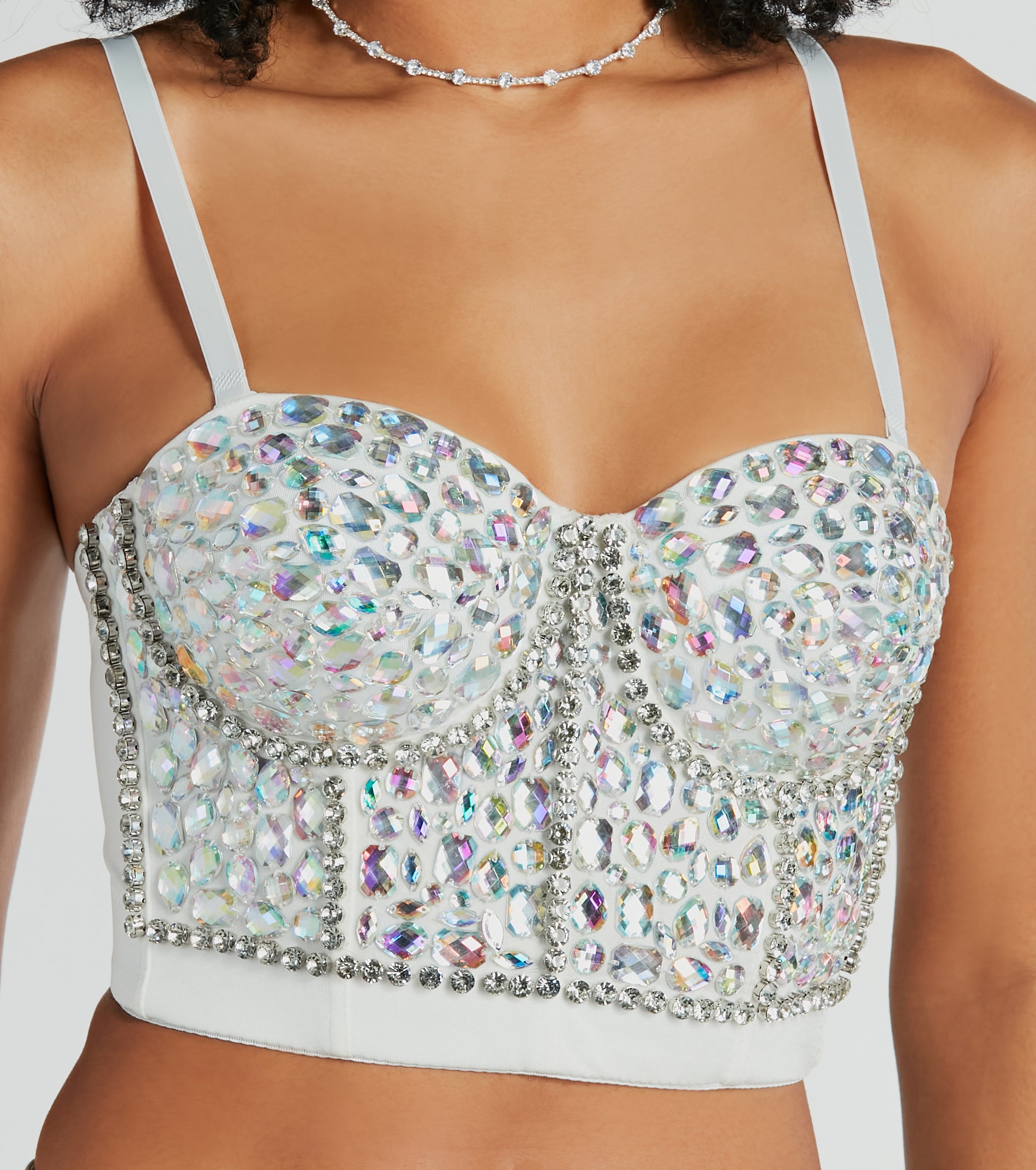 Magnificent Glamour Rhinestone Bustier