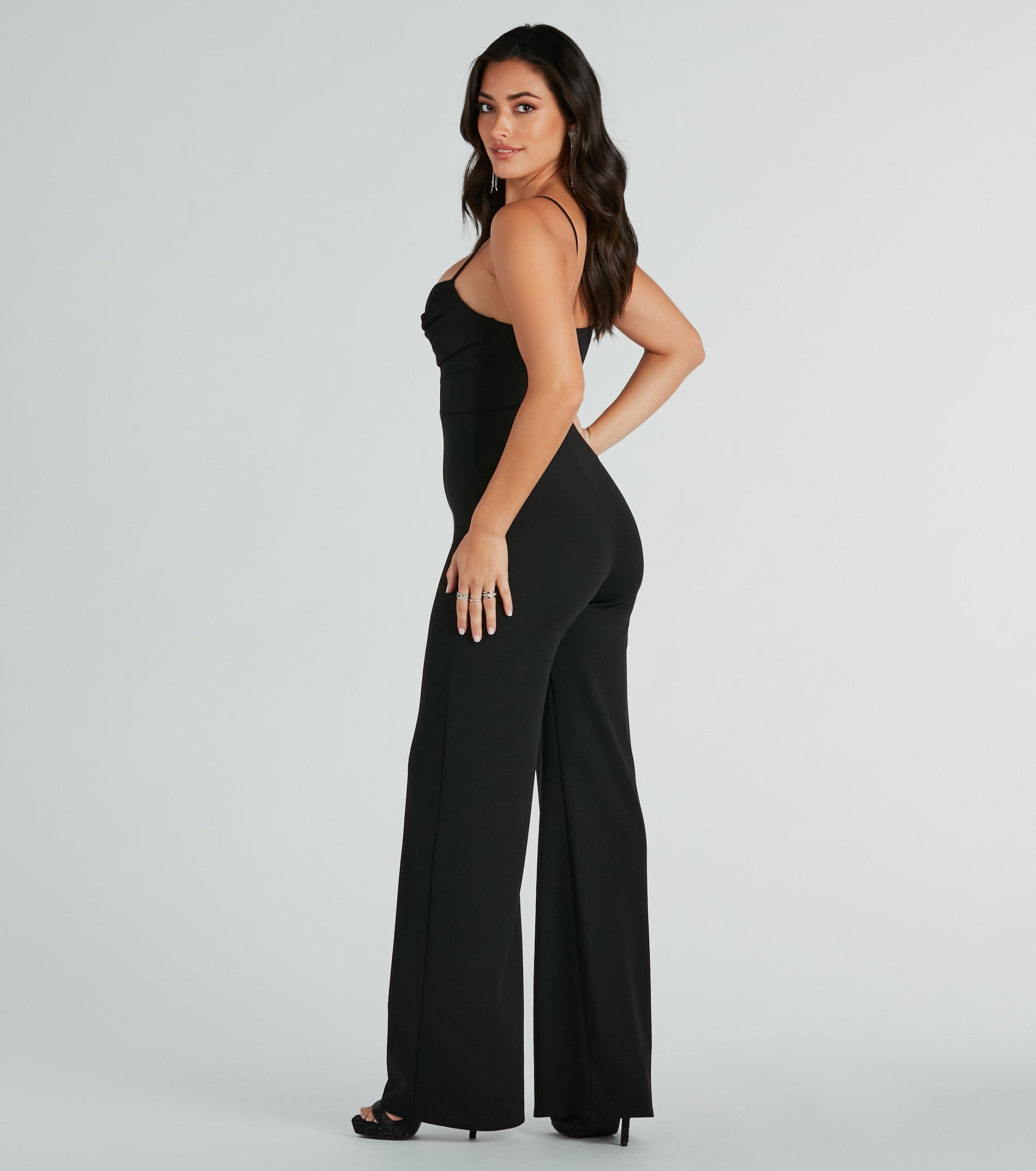 Effortless Moments Crepe Wide-Leg Jumpsuit