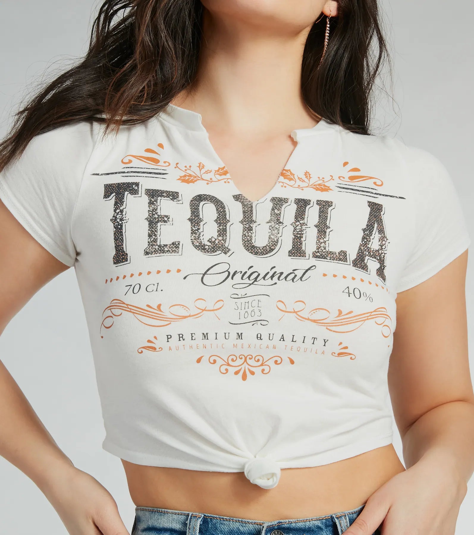 OG Tequila Crop Graphic Tee