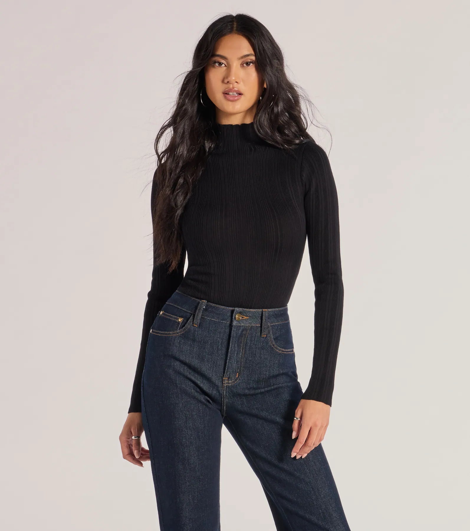 Winter Slay Turtleneck Long Sleeve Bodysuit