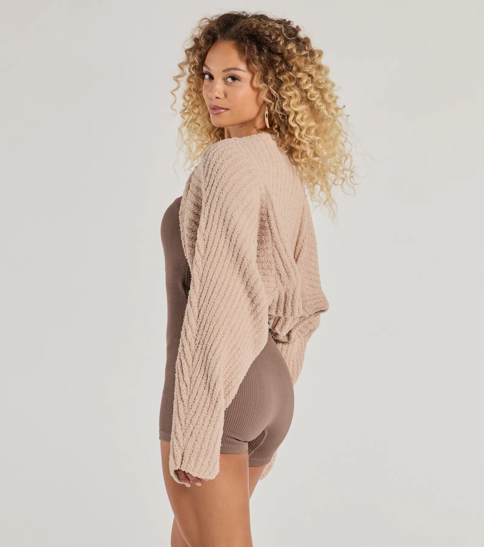 Keepin' It Cozy Chenille Knit Bolero