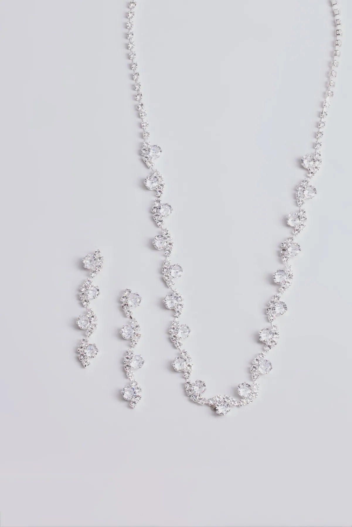 Timeless Luxe Cubic Zirconia Rhinestone Necklace Set