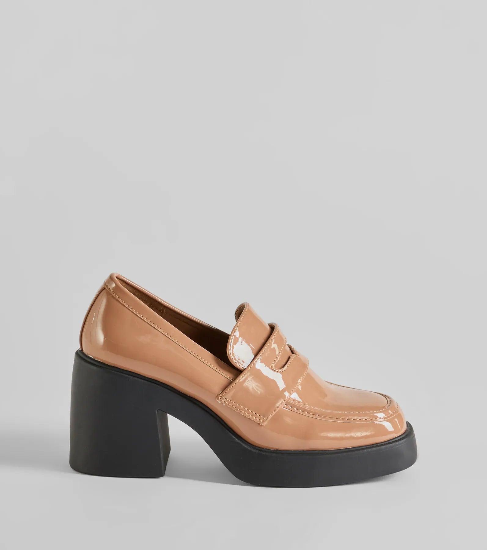 Girl On The Go Platform Block Heel Loafers