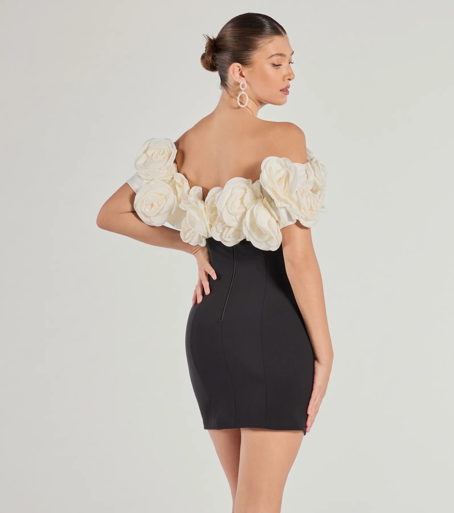 Nancy Off The Shoulder Floral Mini Dress