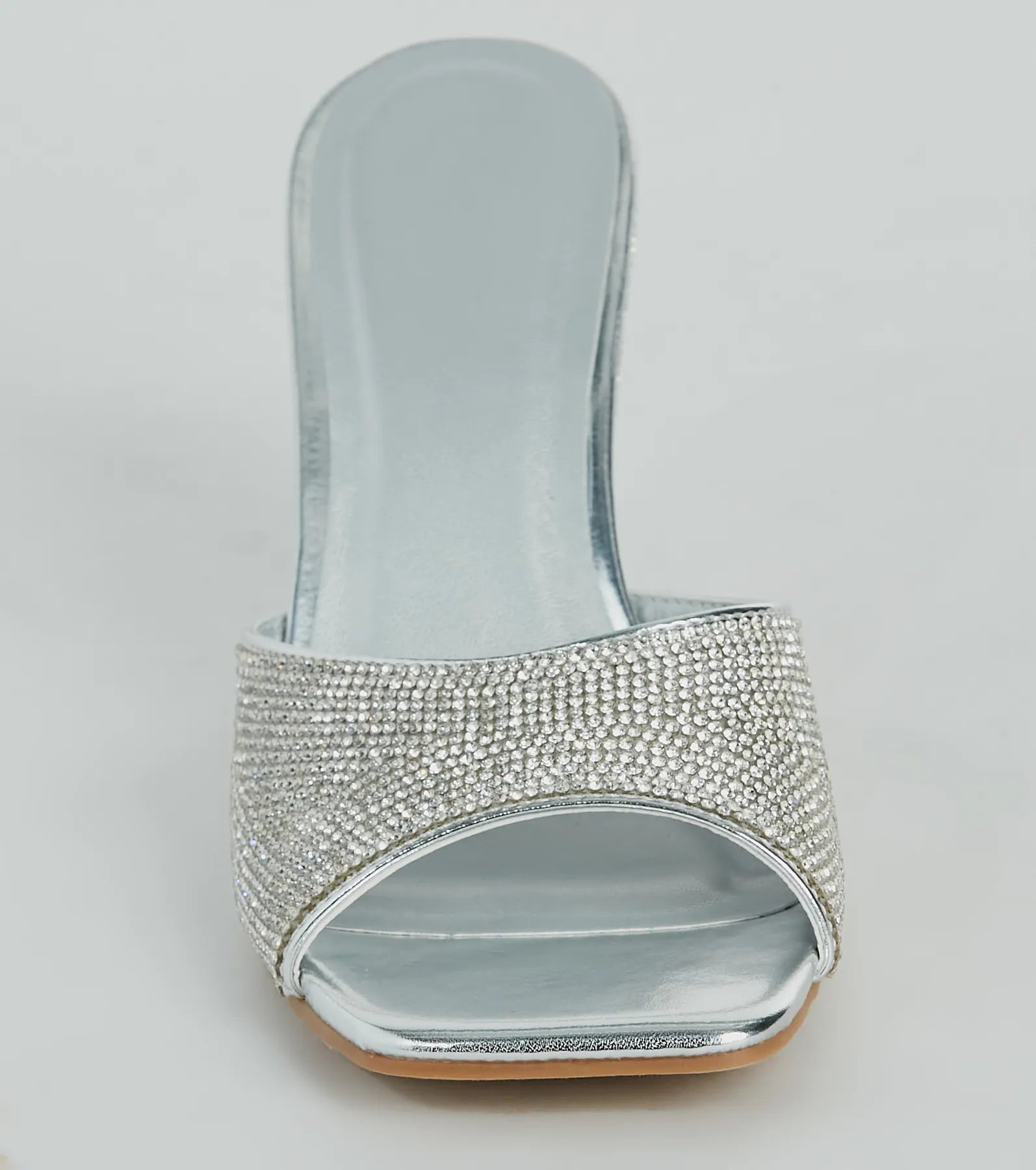 All Star Glitz Rhinestone Square Toe Wedges