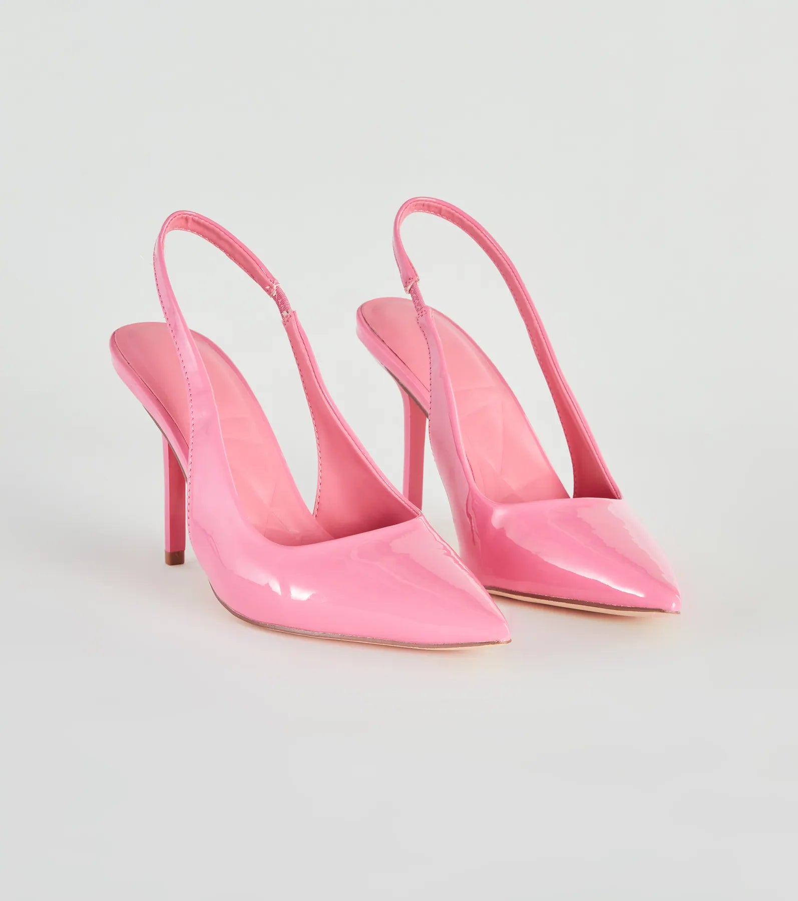 Stylish Directions Patent Sling Back Pumps