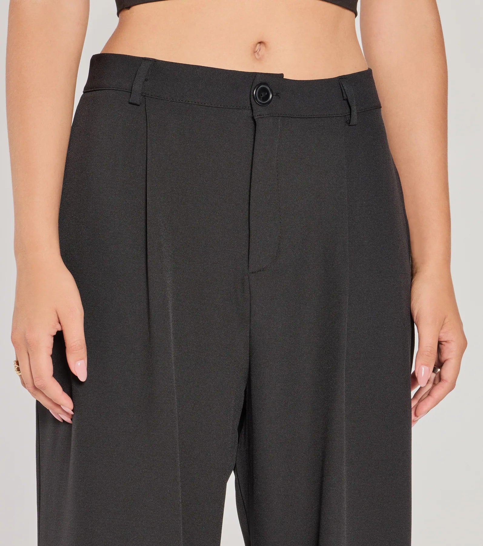 Posh Play High Rise Wide Leg Trouser Pants