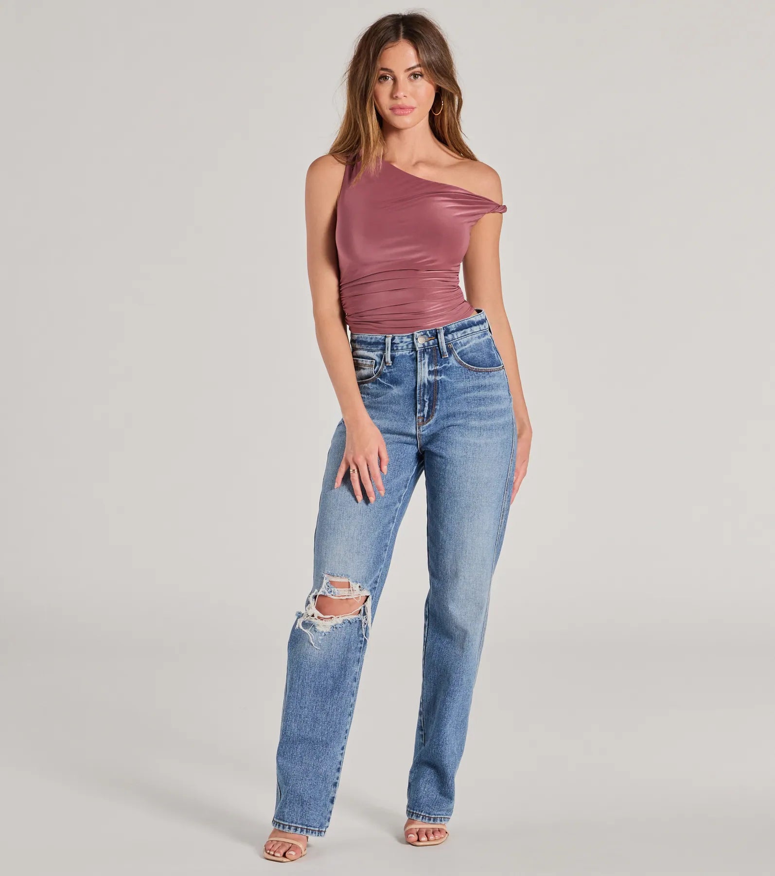 Confident Flirt One-Shoulder Crop Top