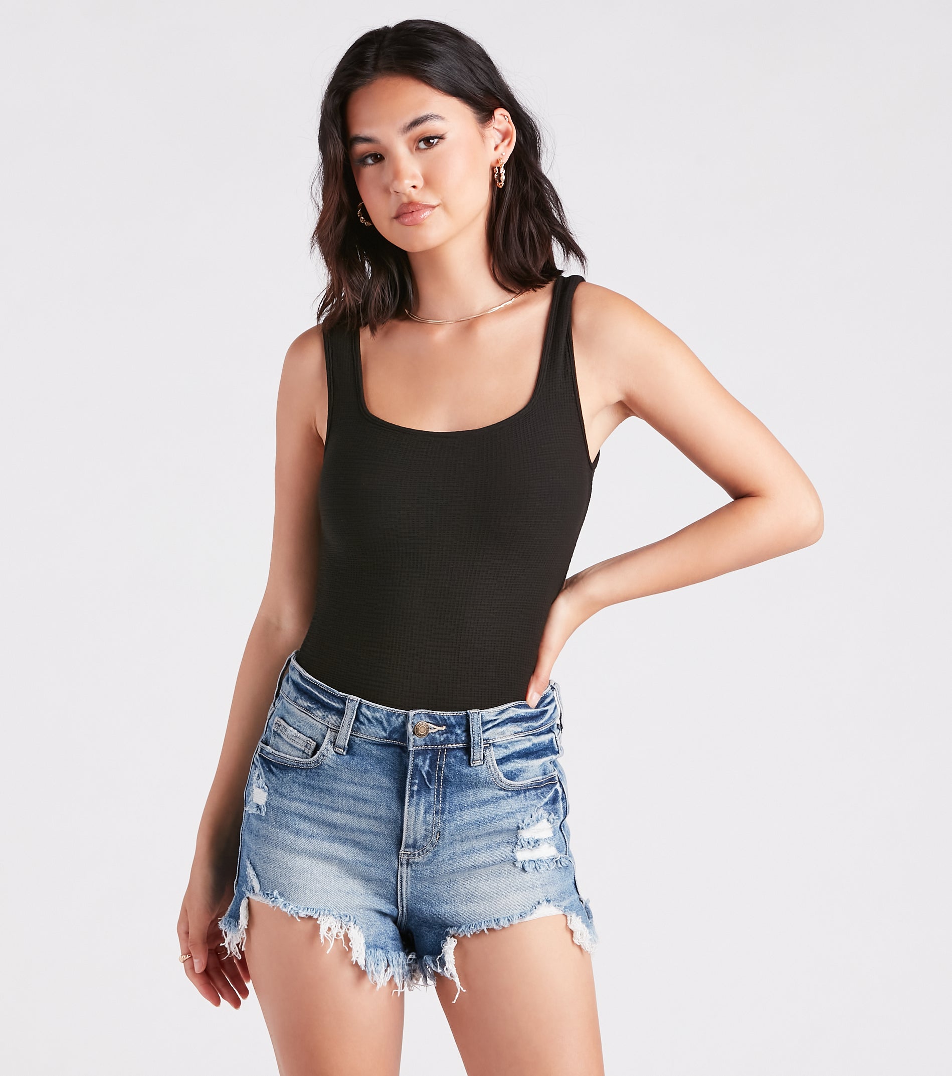 Casual Vibes Sleeveless Scoop Neck Bodysuit