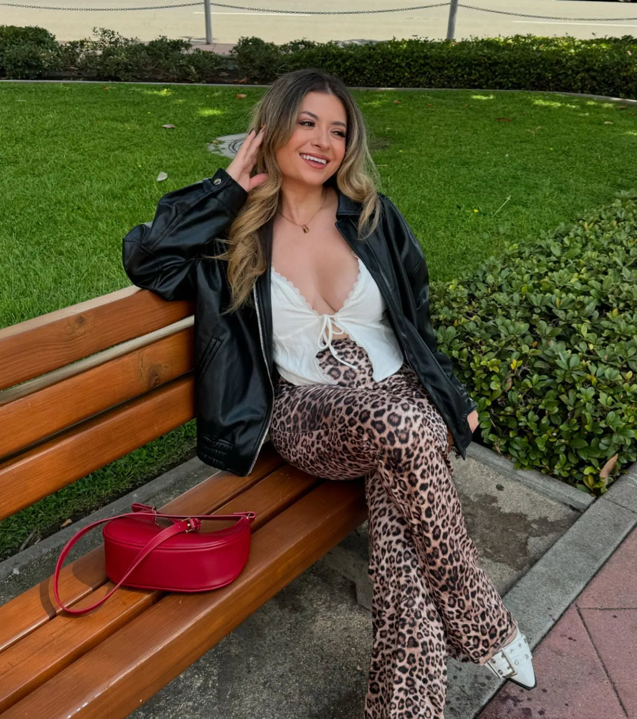 Walk On The Wild Side High Rise Leopard Flare Pants