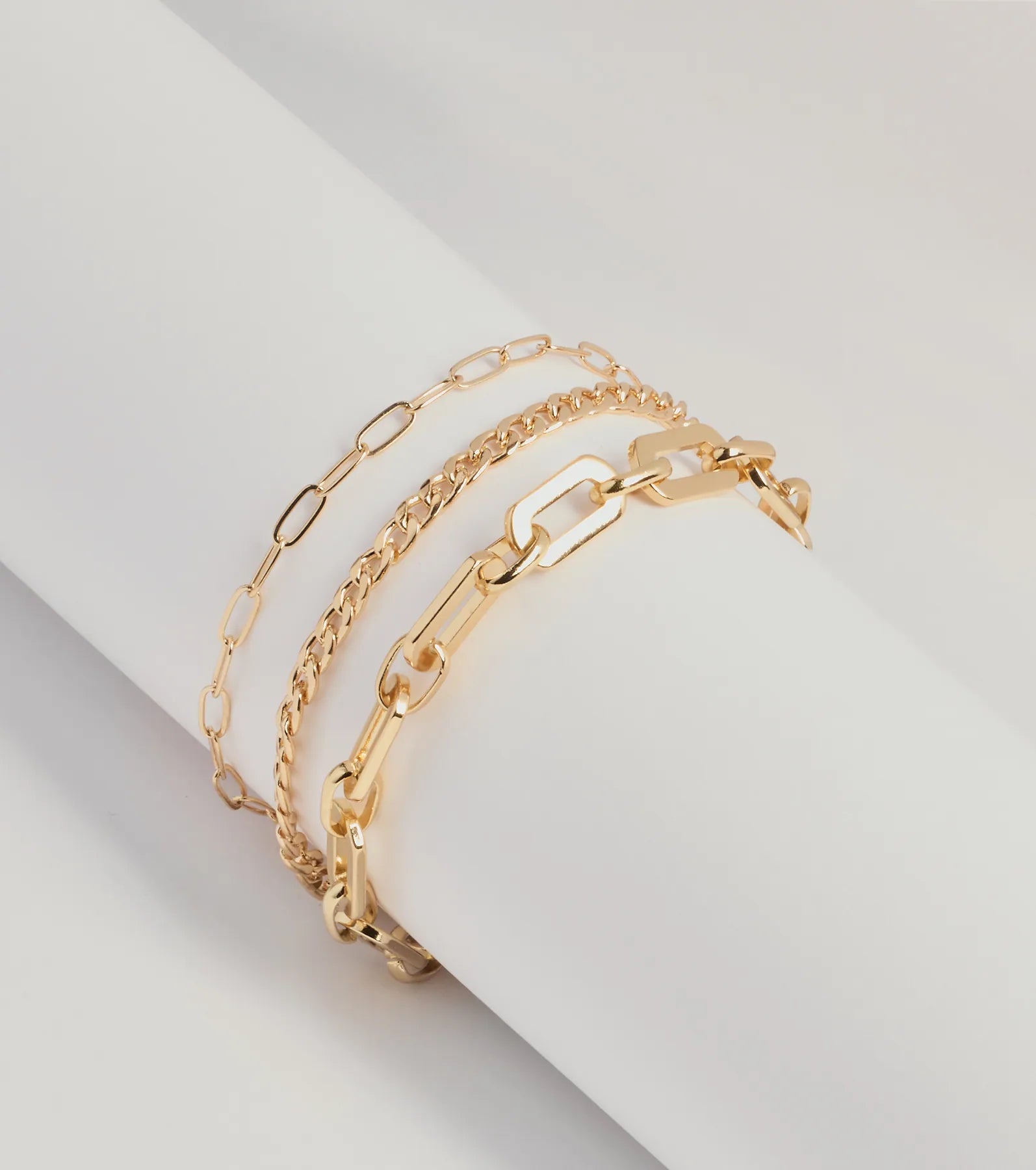 Chic Stack Multi-Chain Bracelet Set