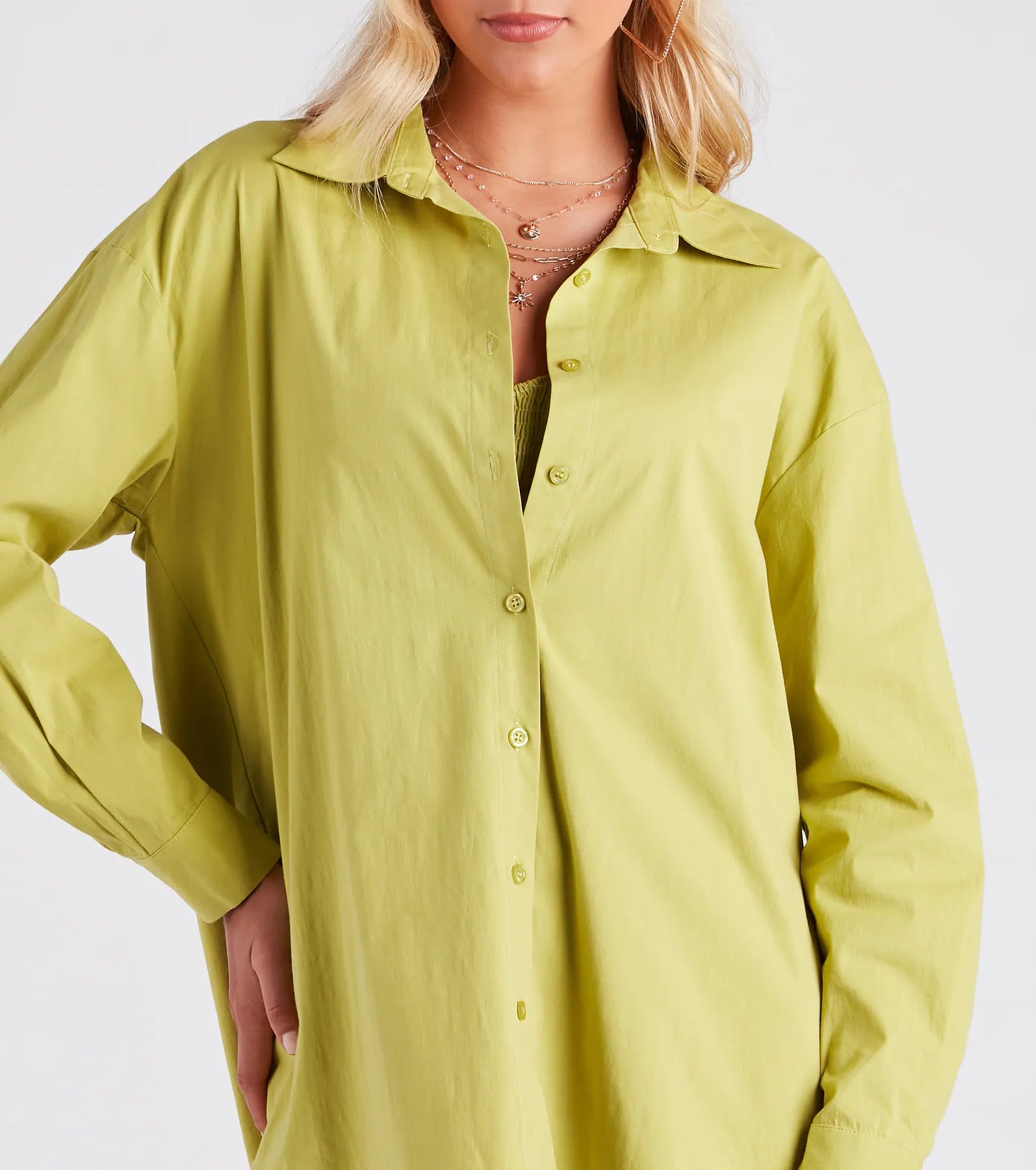 Beachside Beauty Button-Down Top