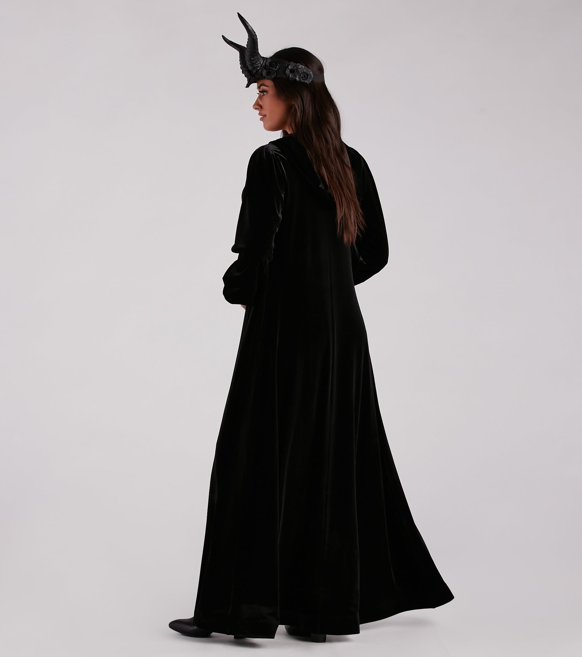 Halloween Velvet Cape With Hood