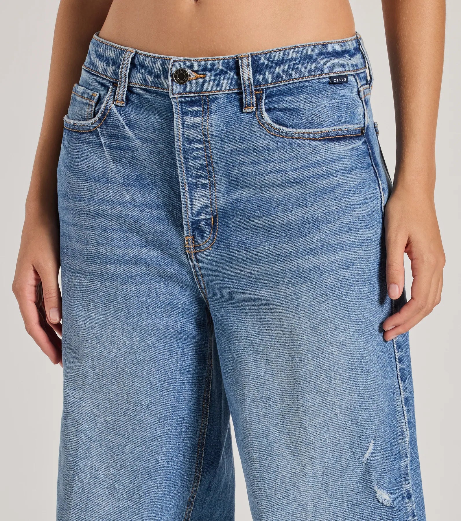 Effortless Fave Mid-Rise Wide-leg Jeans