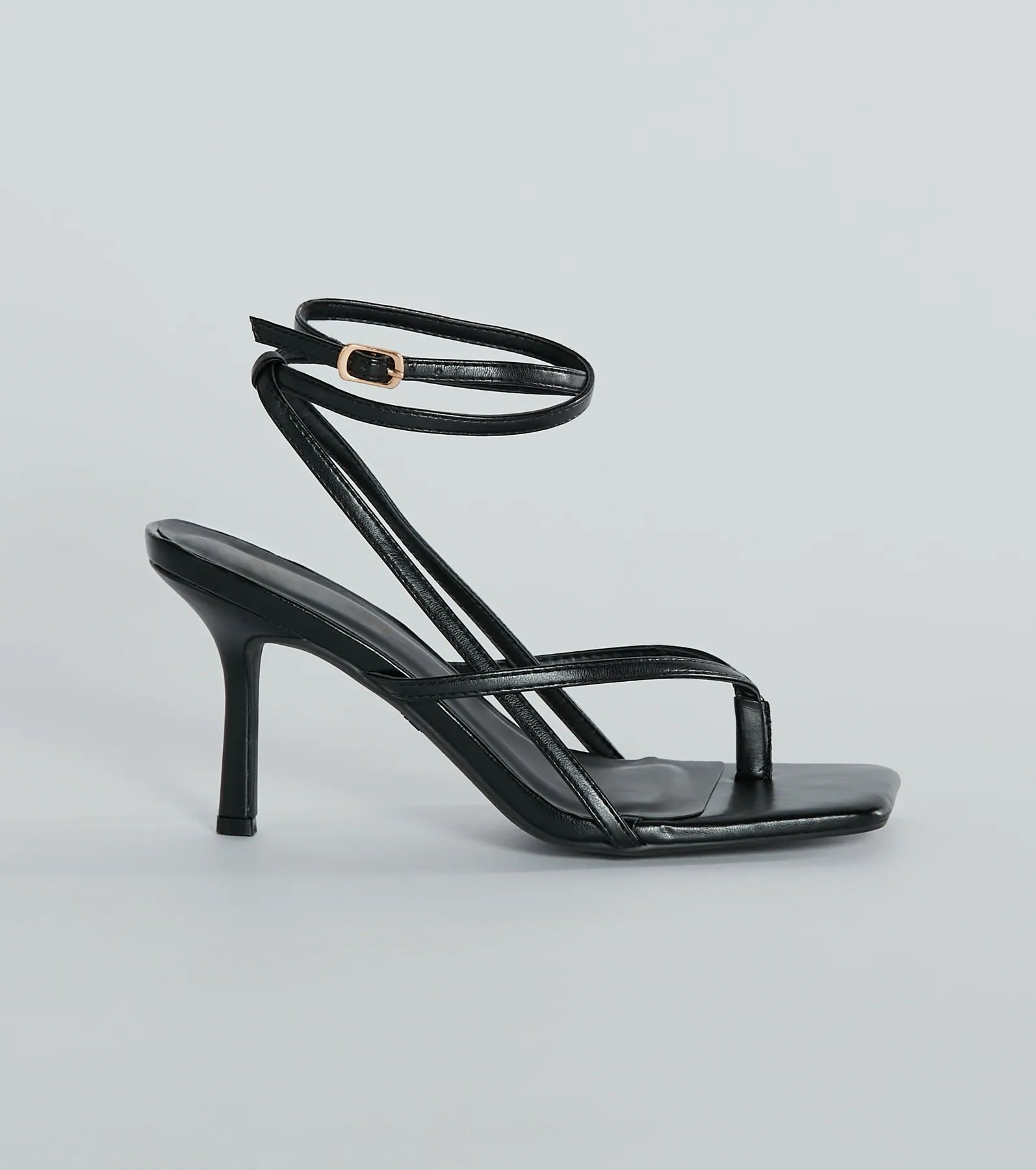 Eye-Catching Pop Strappy Thong Stiletto Sandals