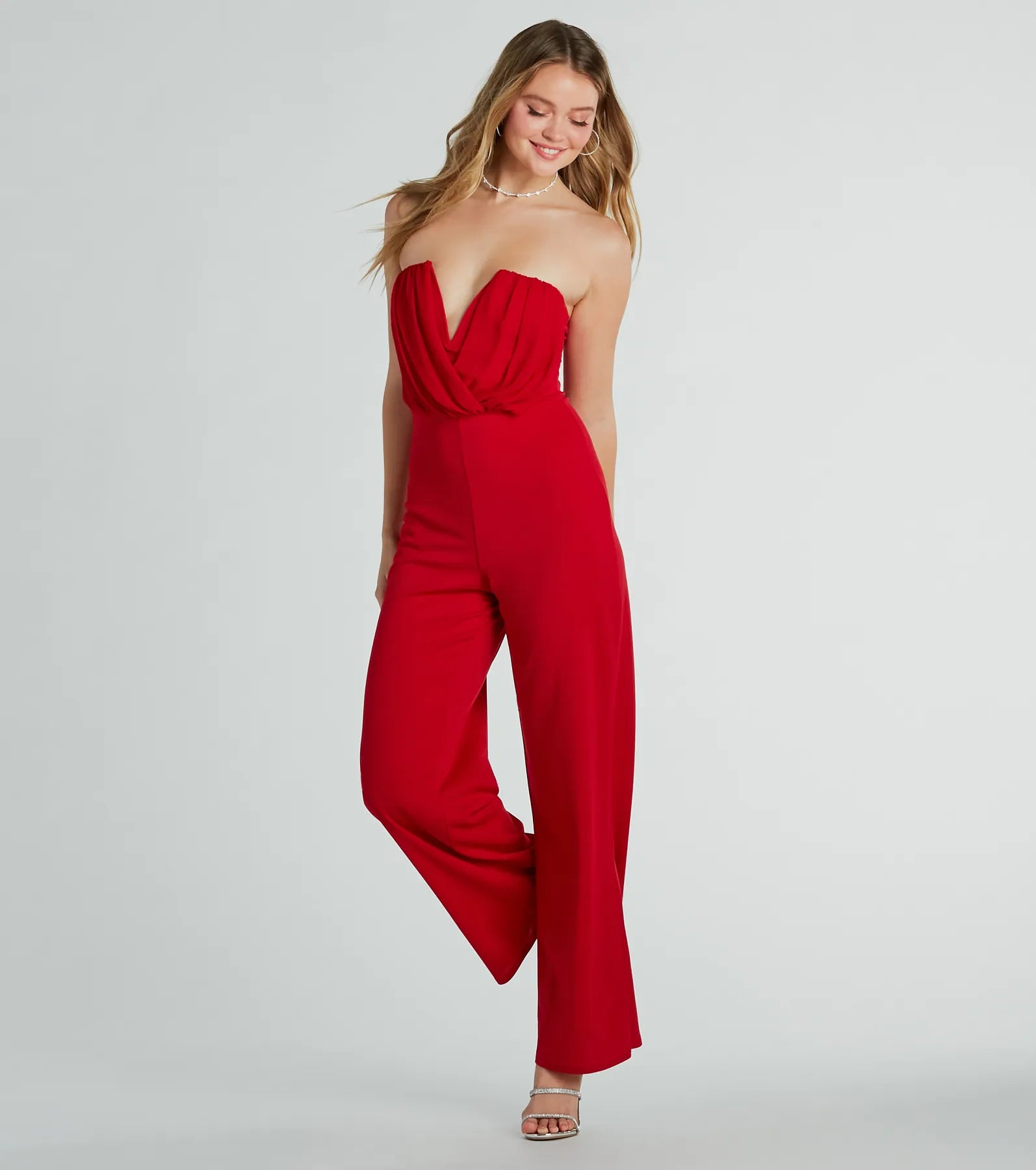 Such A Chic Vibe Strapless Jumpsuit