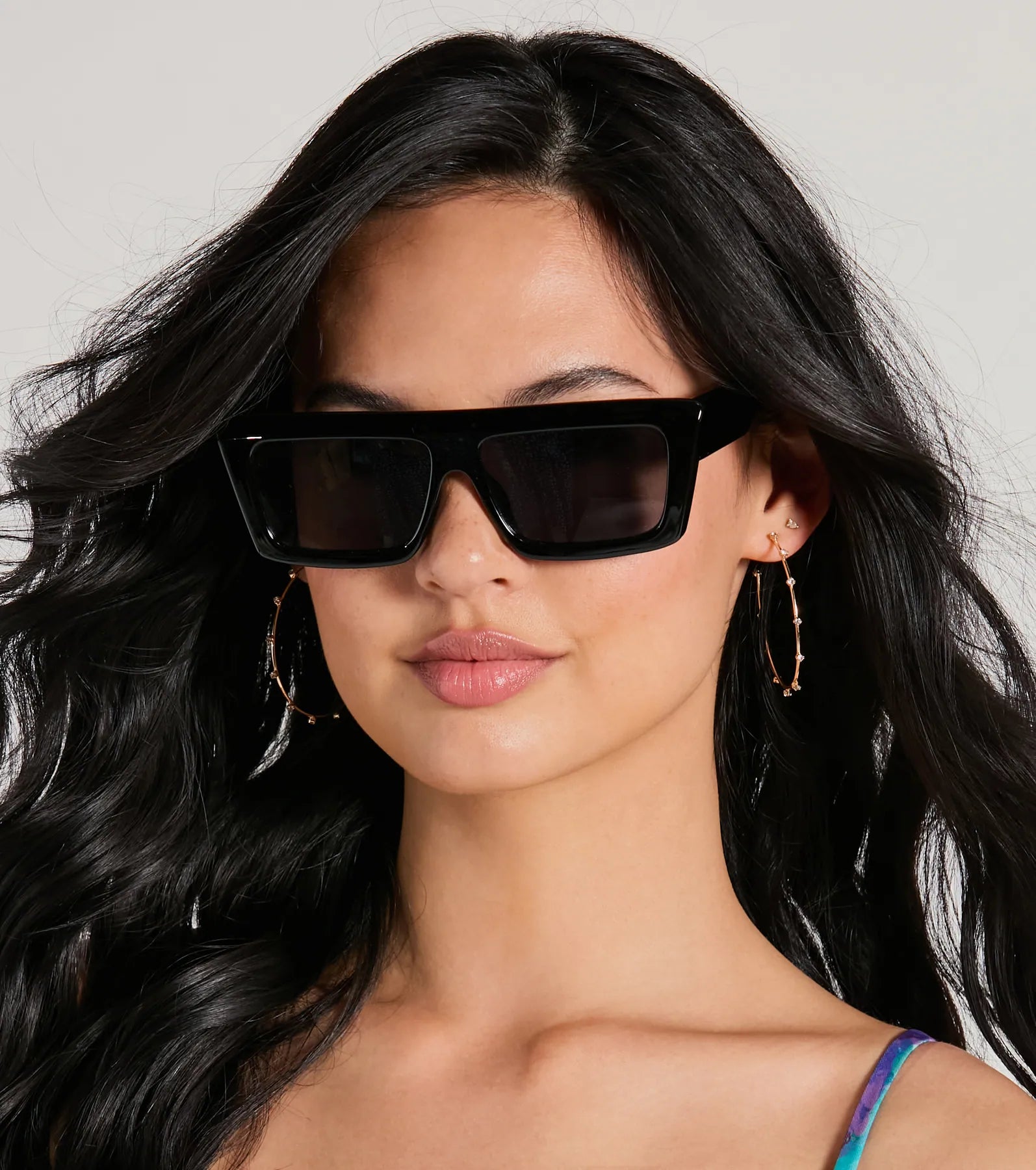 Simply Rad Flat Top Rectangle Sunglasses