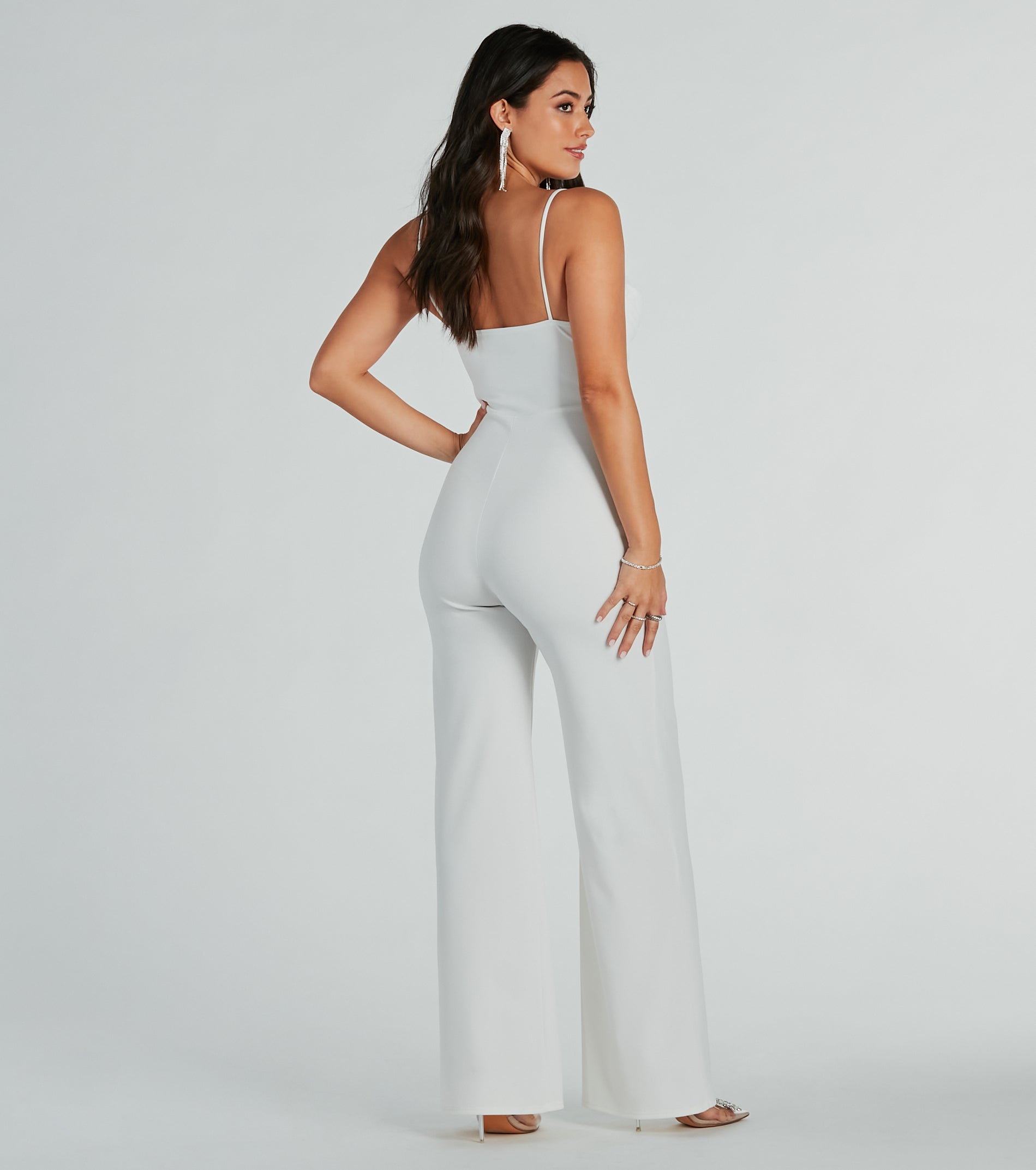 Effortless Moments Crepe Wide-Leg Jumpsuit