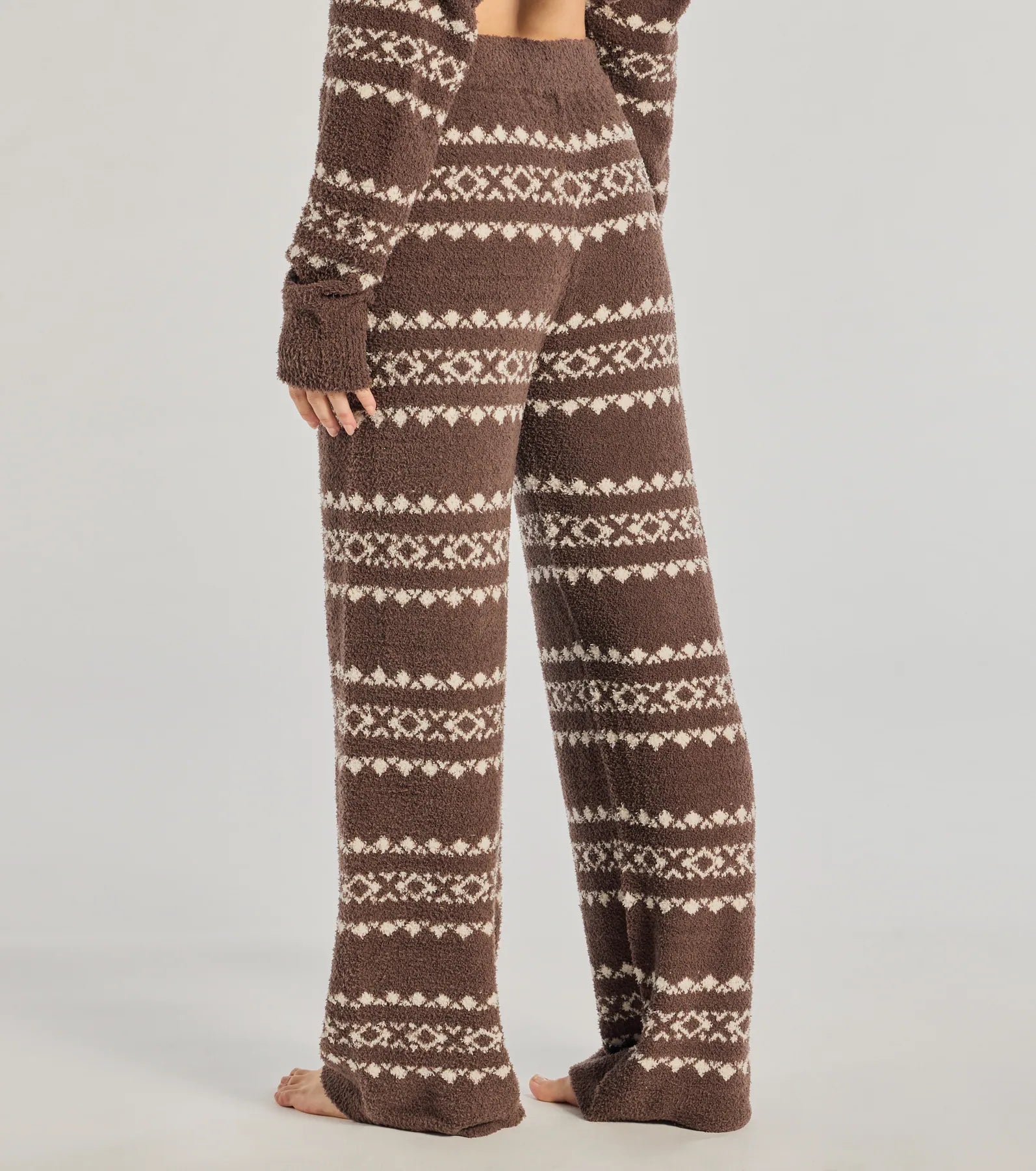 Cozy Wonderland Fair Isle Chenille Knit Pajama Joggers