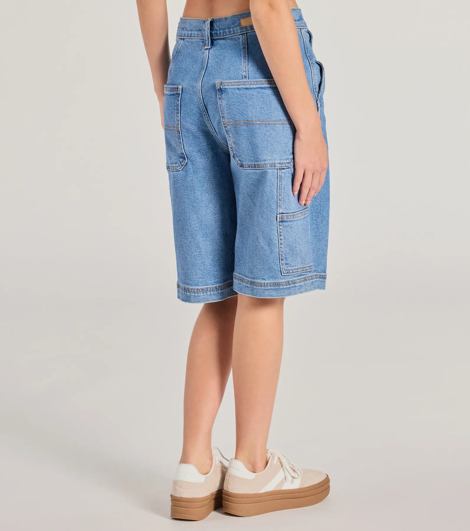 Latest Trend Mid-Rise Denim Jorts