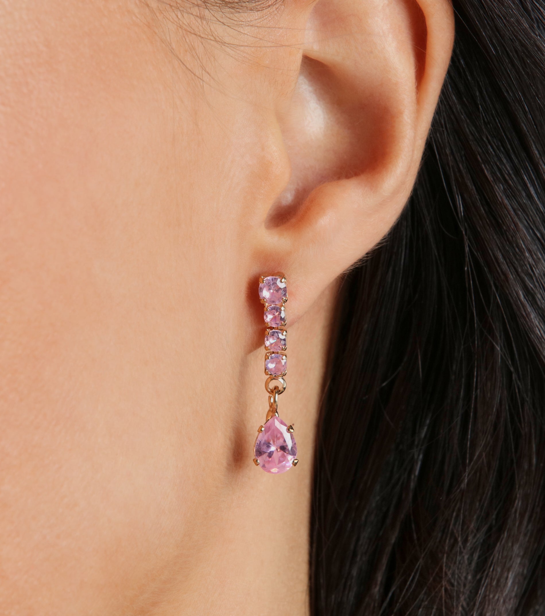 Dainty Elegance Cubic Zirconia Drop Earrings