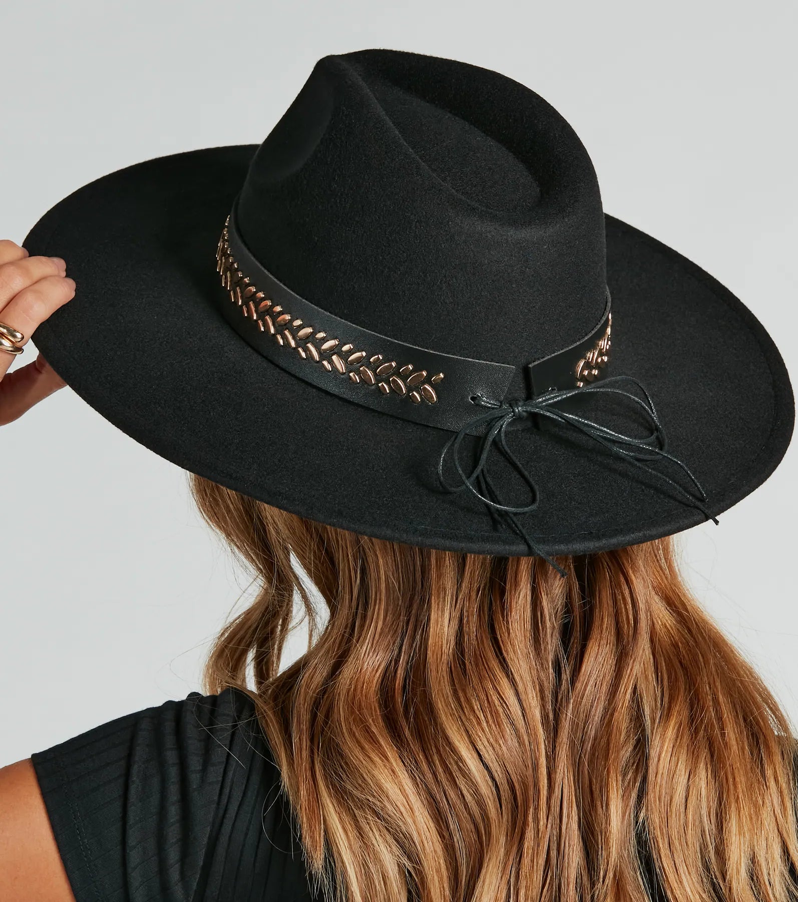 Flawlessly Chic Studded Panama Hat