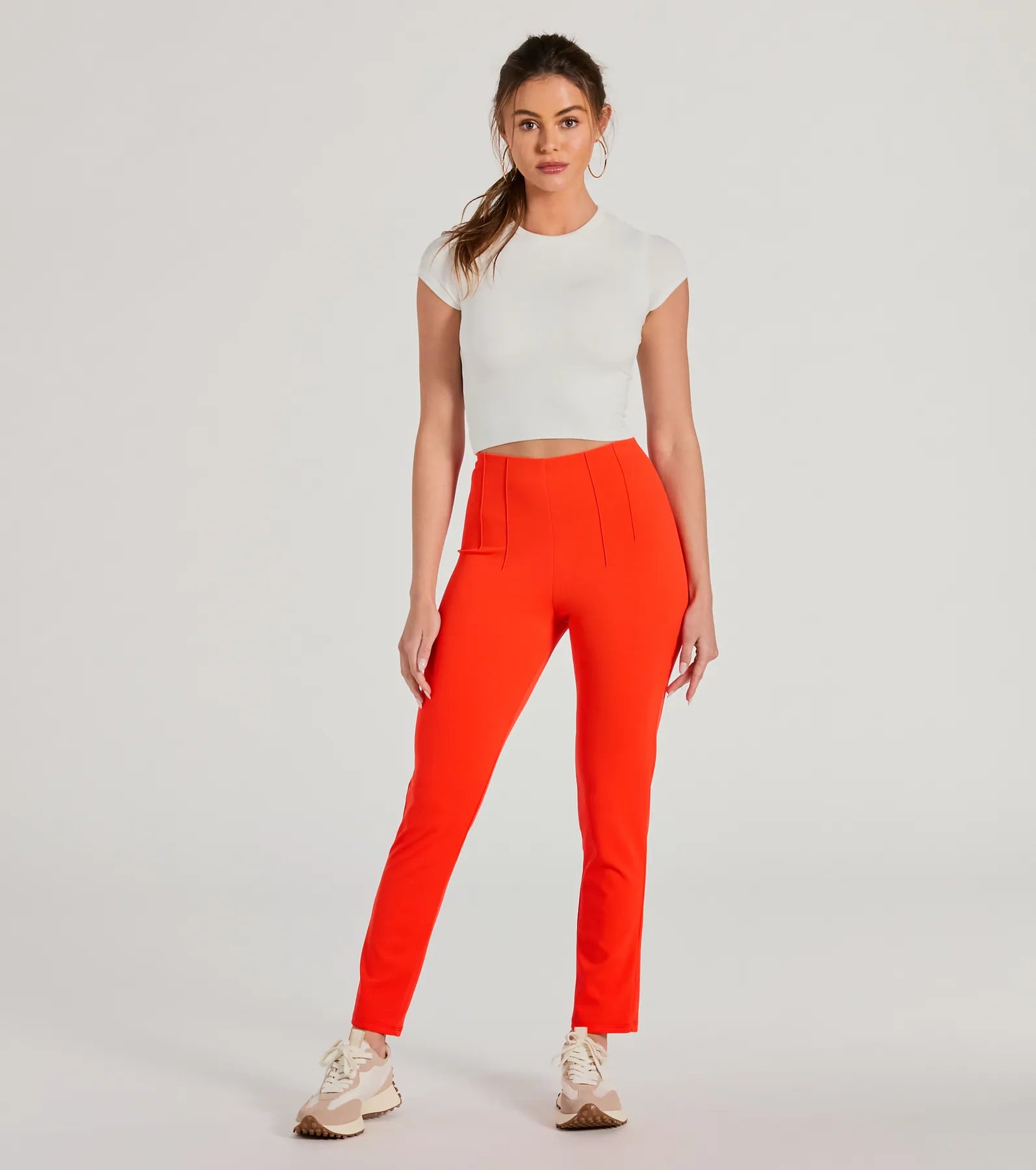 Power Mood High-Rise Skinny Trouser Pants