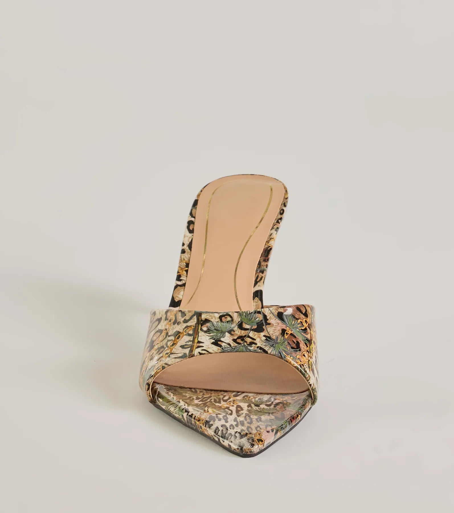 Roaring Luxe Leopard Print Stiletto Mules