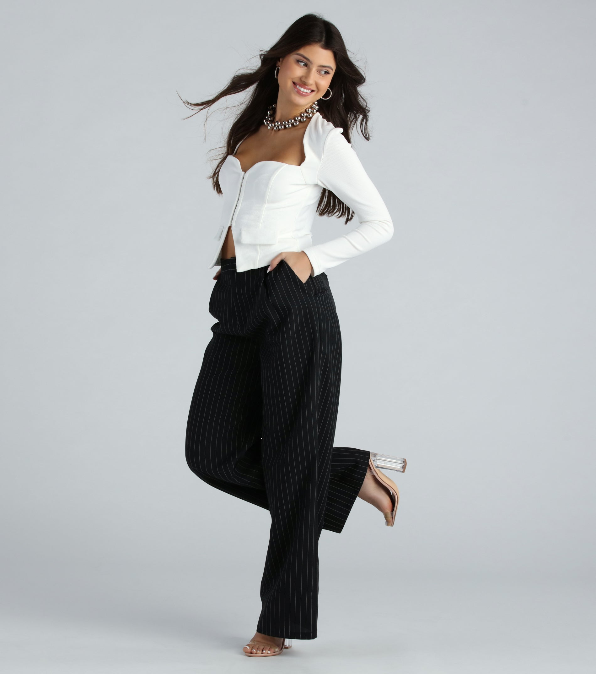 Dress To Impress Cropped Blazer Top