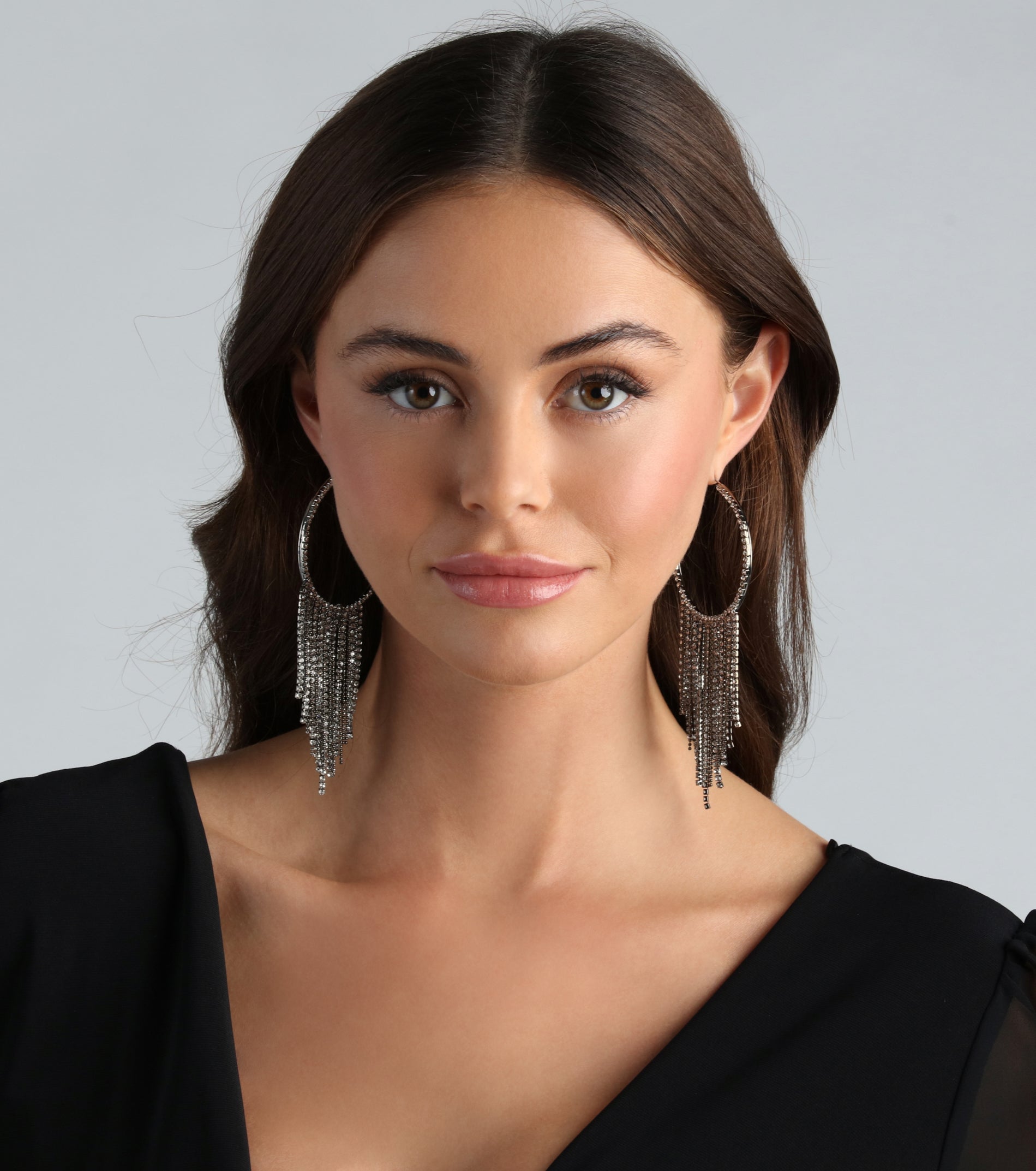 Fiercely Fringed Hoop Fringe Earrings