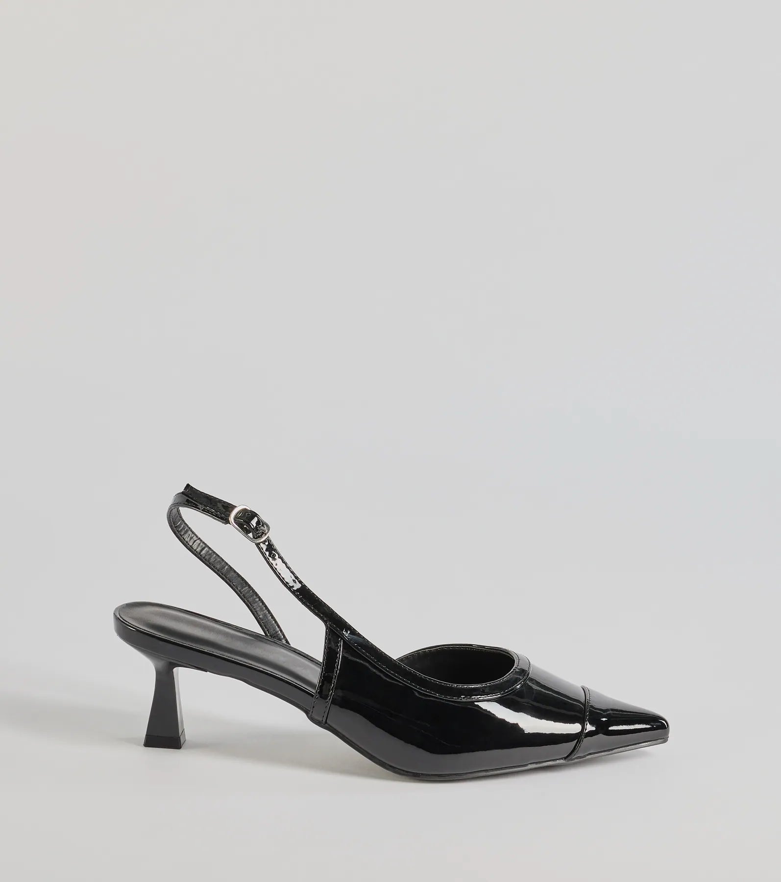 Chic Icon Sling-Back Kitten Heel Pumps