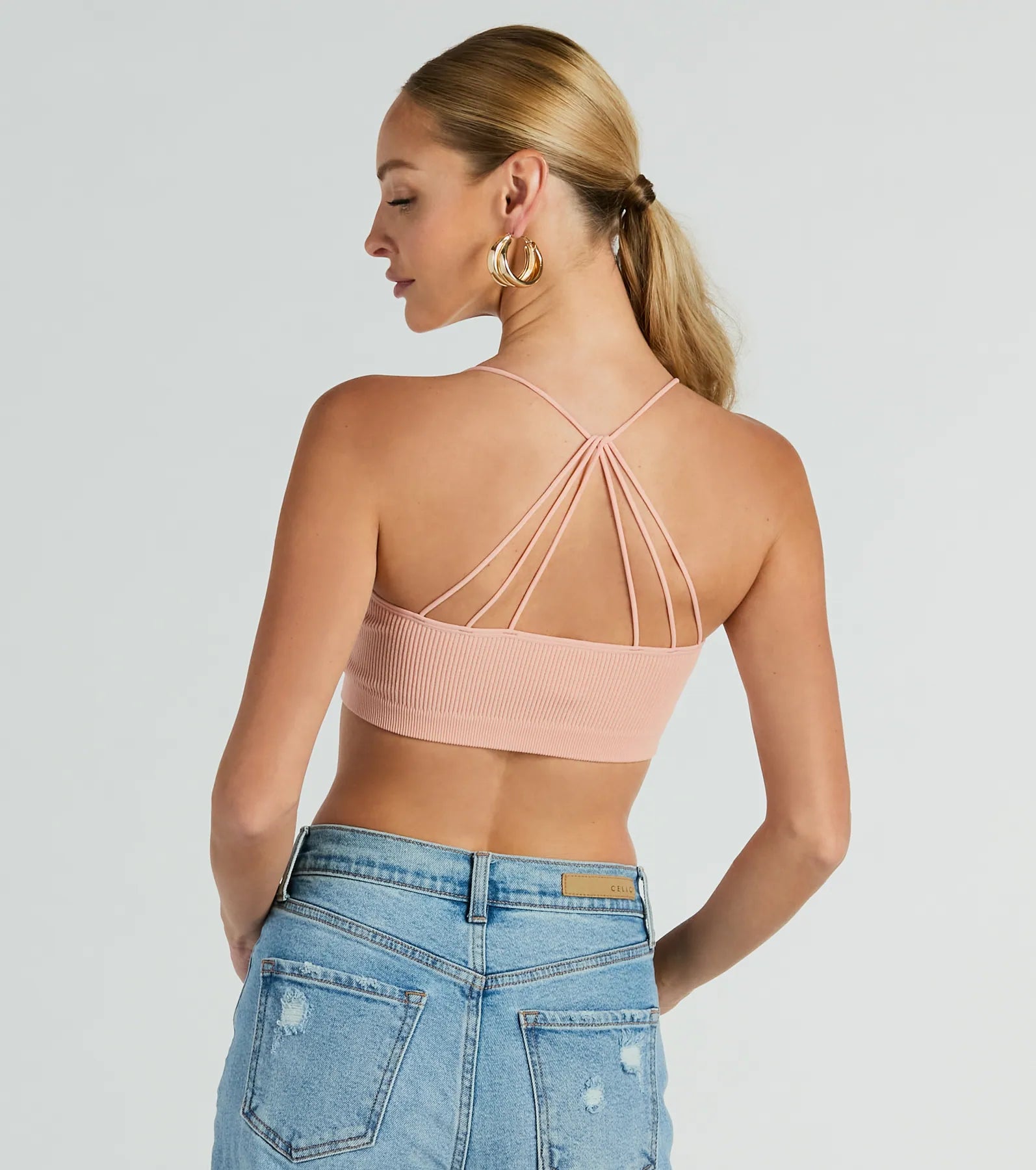 Sweet Moments Strappy Back Seamless Bralette