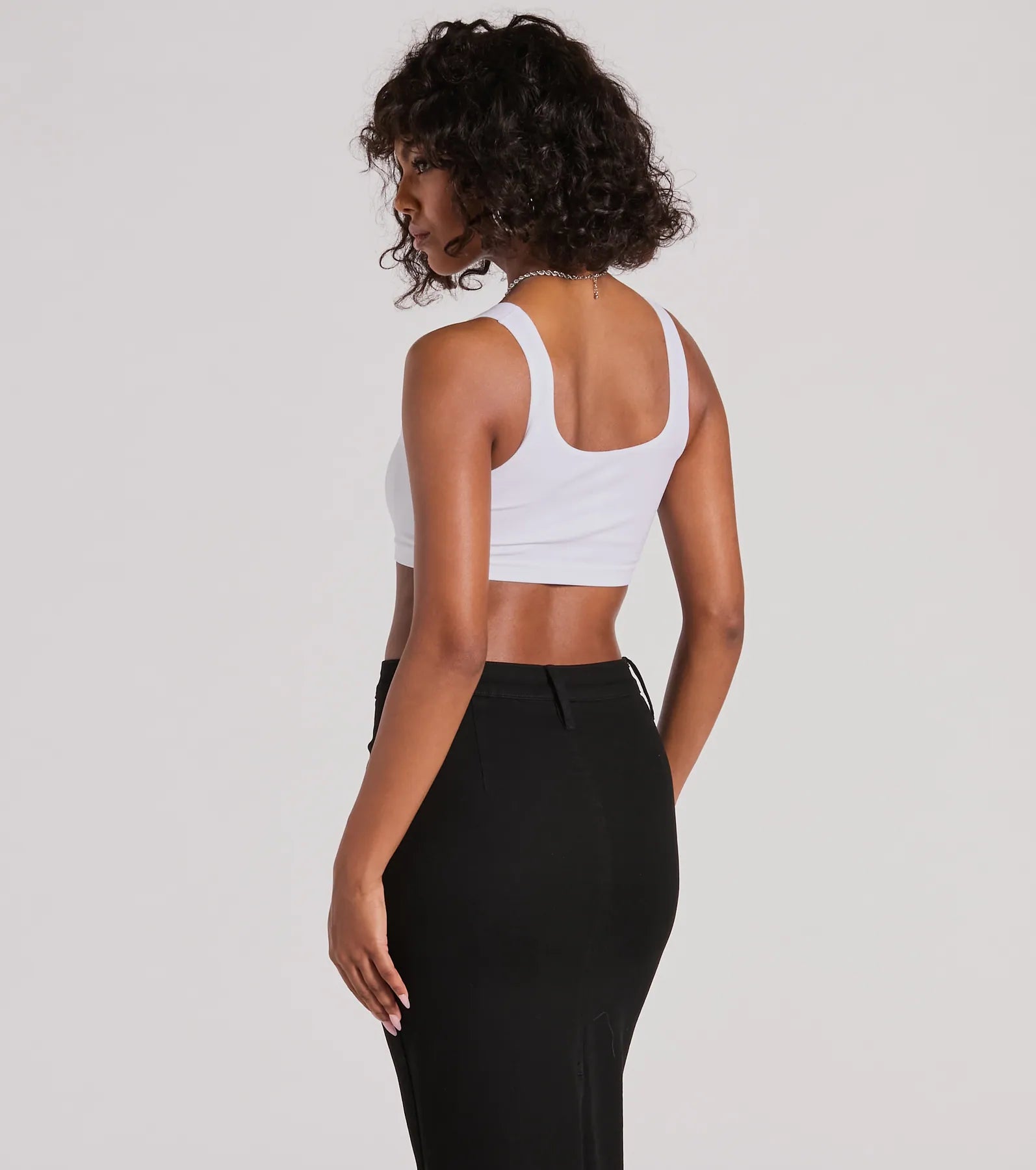 Casual With A Twist Sleeveless Lace-Up Crop Top