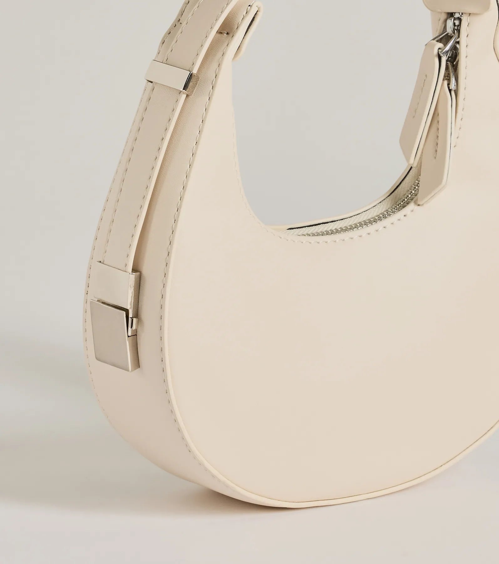 Iconic Glam Half-Moon Shoulder Bag