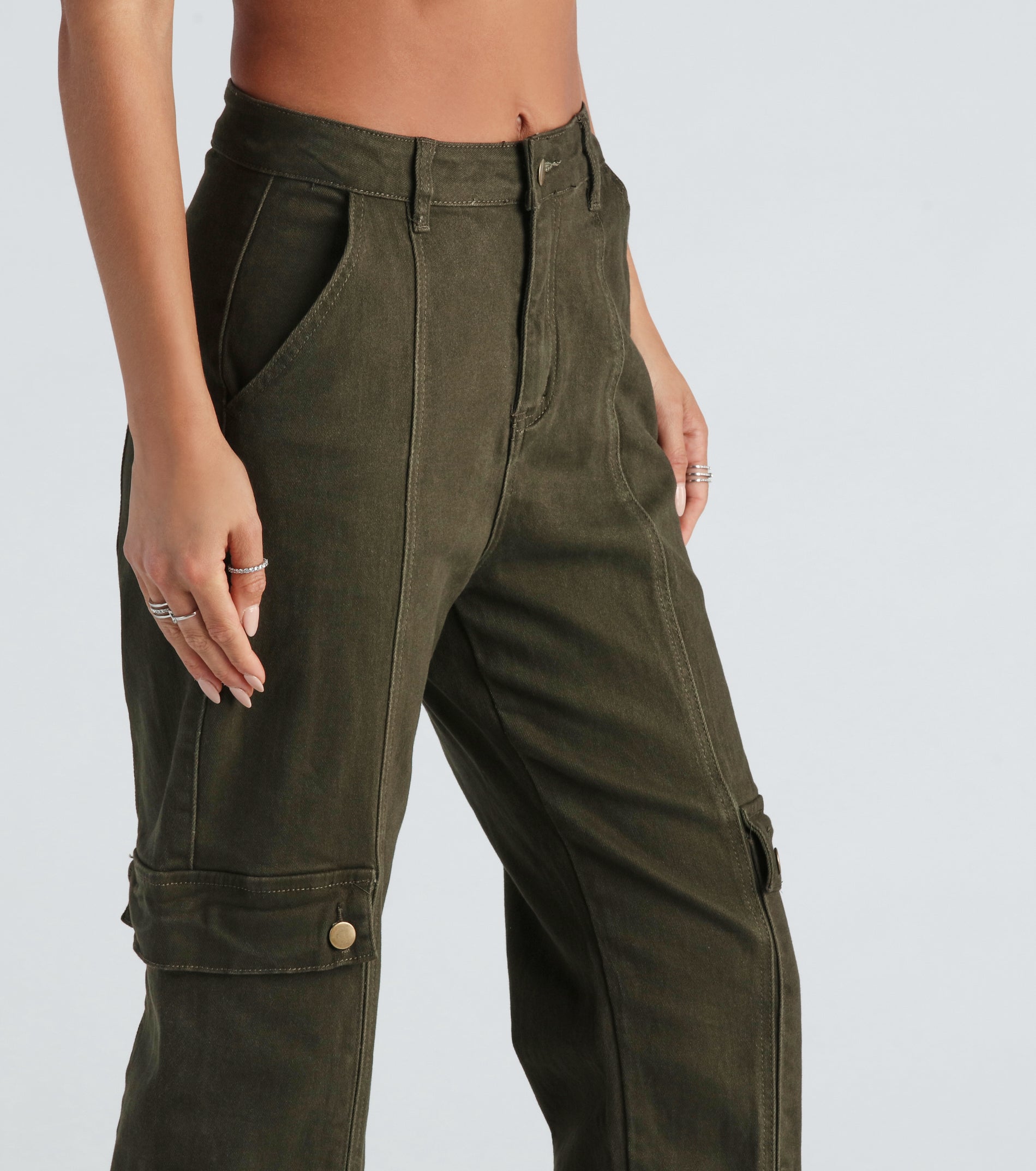 Fashion Boot Camp Denim Cargo Joggers