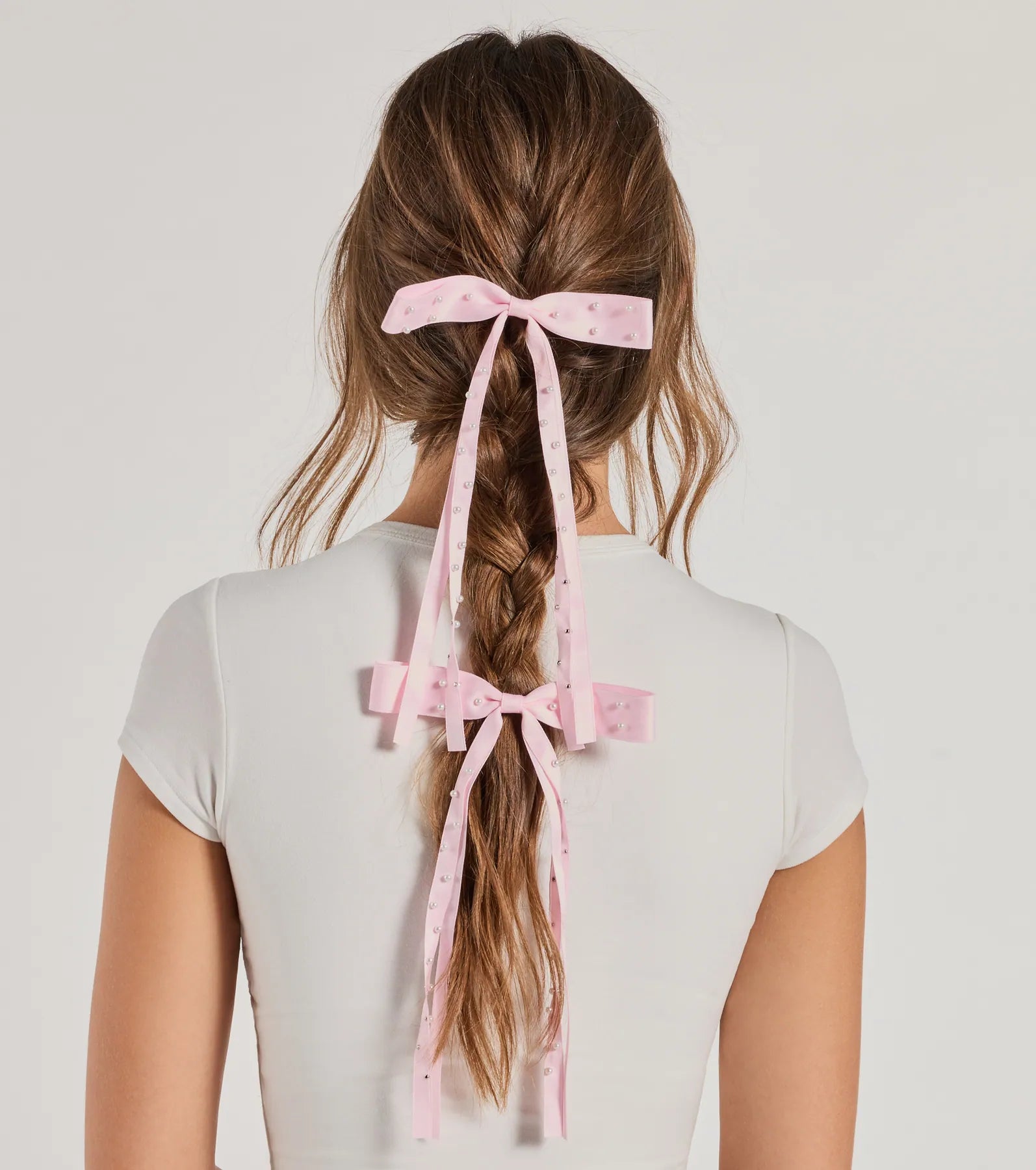 Adorable Vibes Pearl Hair Bow Set