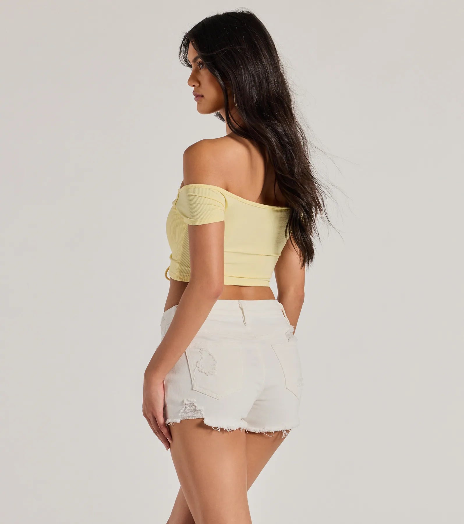 Sweet One Off-The-Shoulder Crop Top