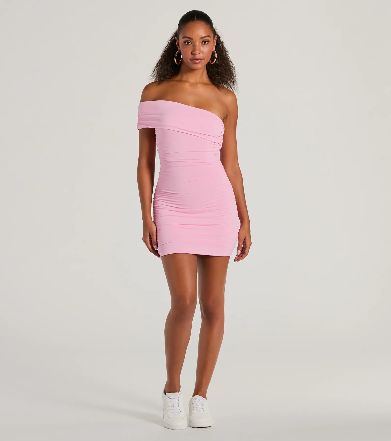 Gorgeous One Shoulder Bodycon Mini Dress