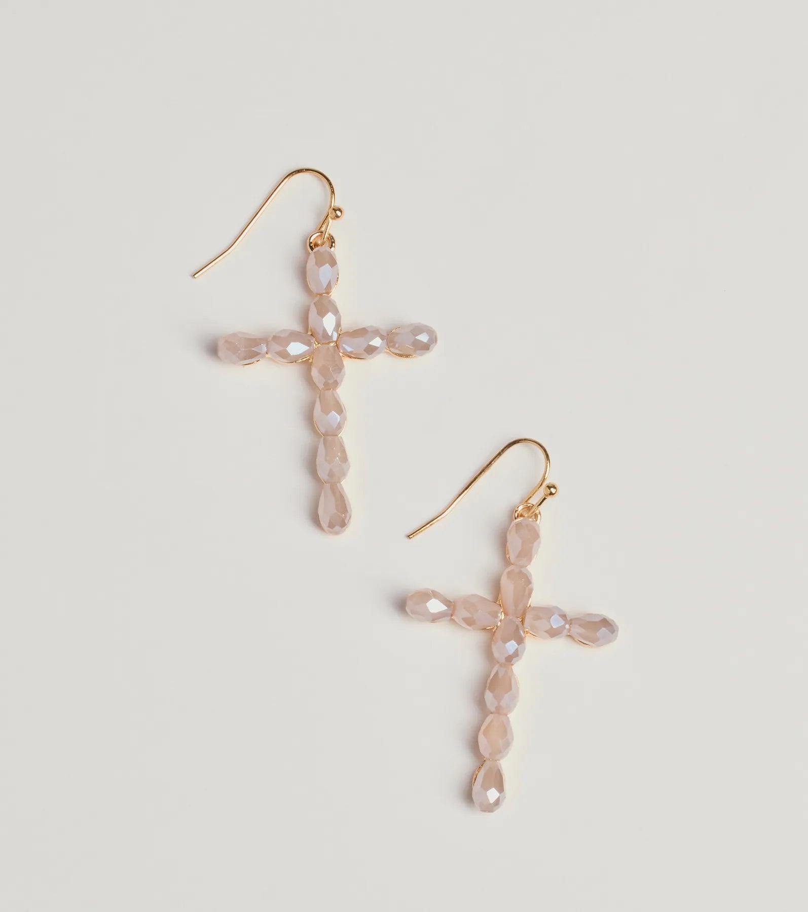 Classically Stunning Gemstone Cross Earrings