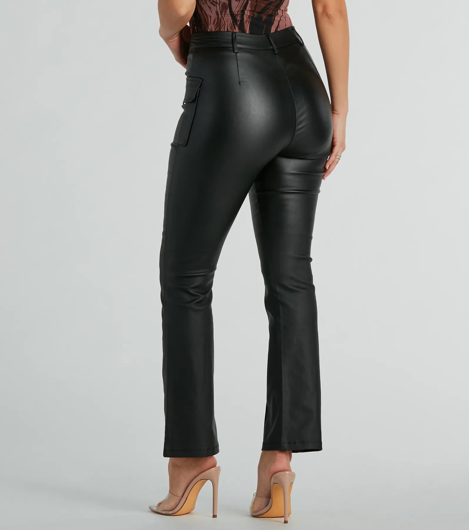 Of The Moment Straight-Leg Faux Leather Pants