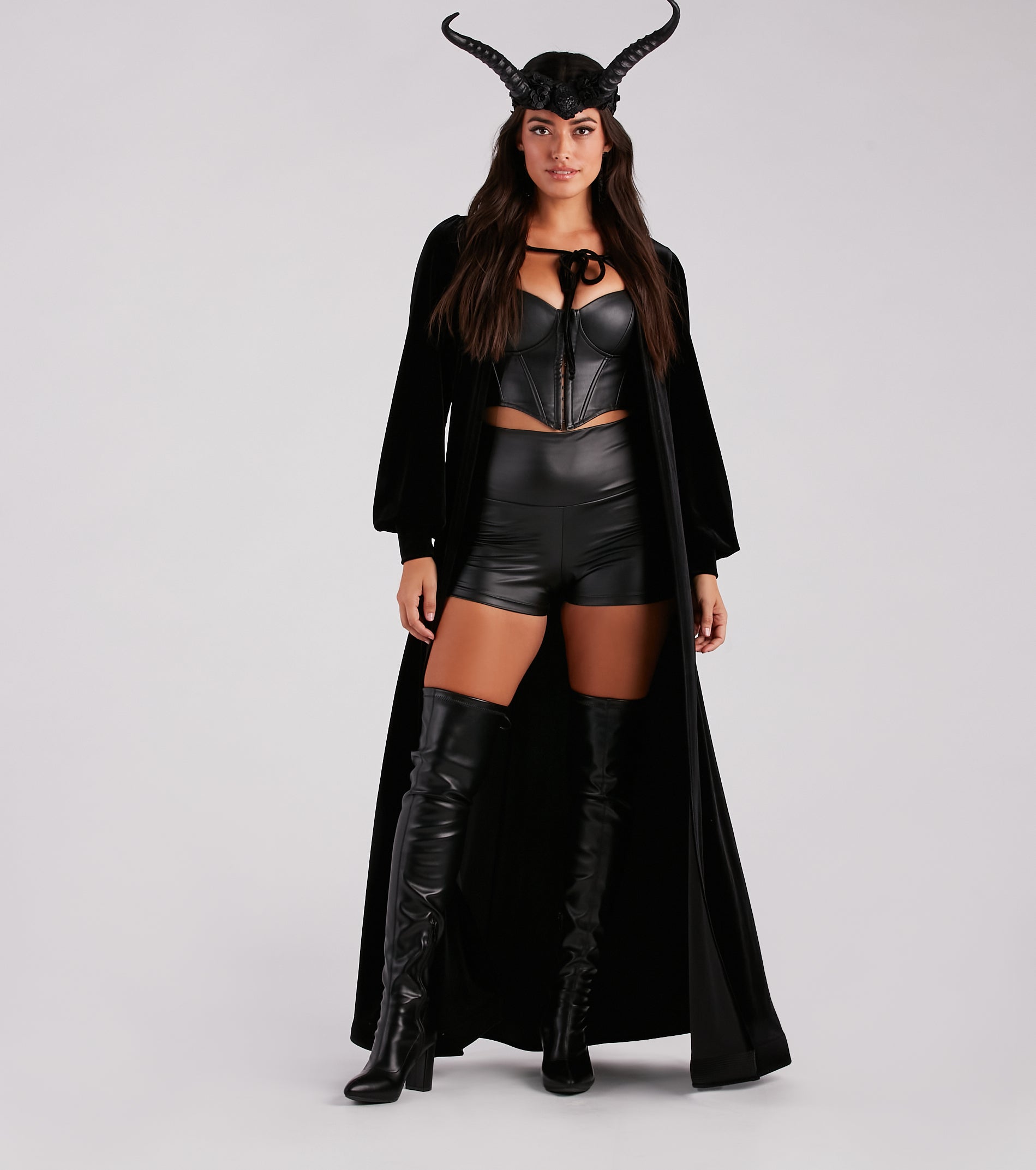 Halloween Velvet Cape With Hood