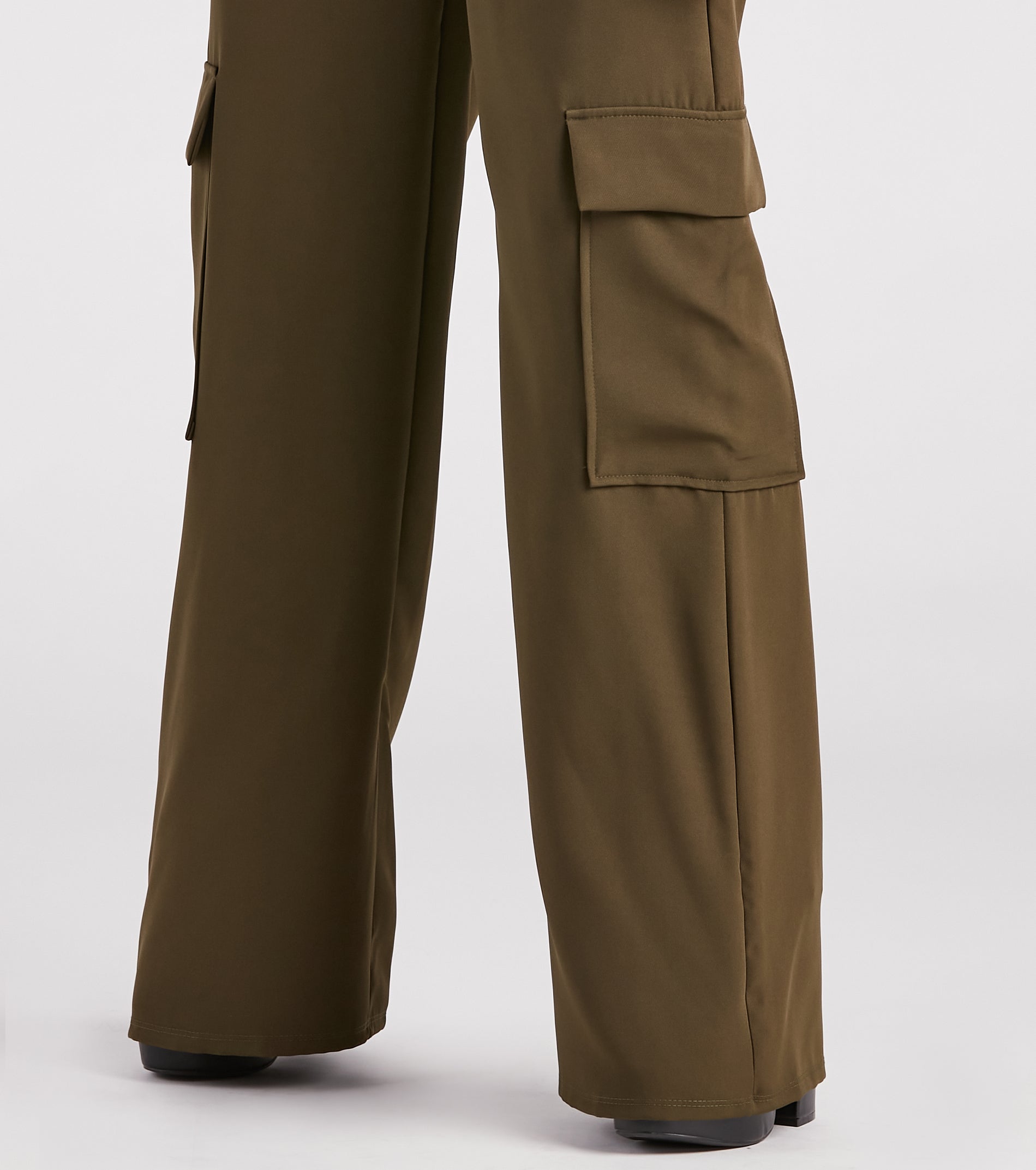 Keep It Cool Wide-Leg Cargo Trouser Pants