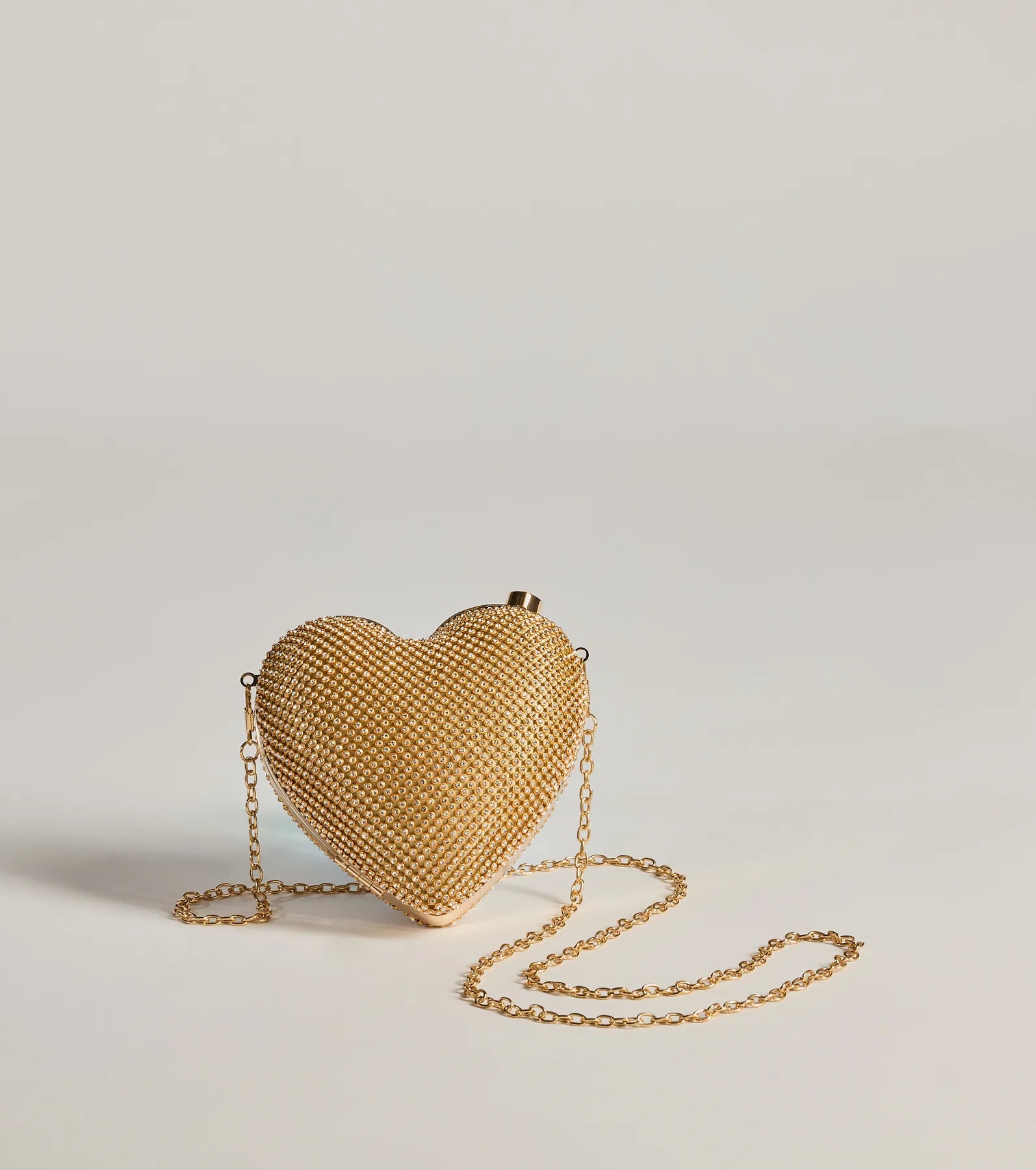 So Lovely Heart Rhinestone Bag