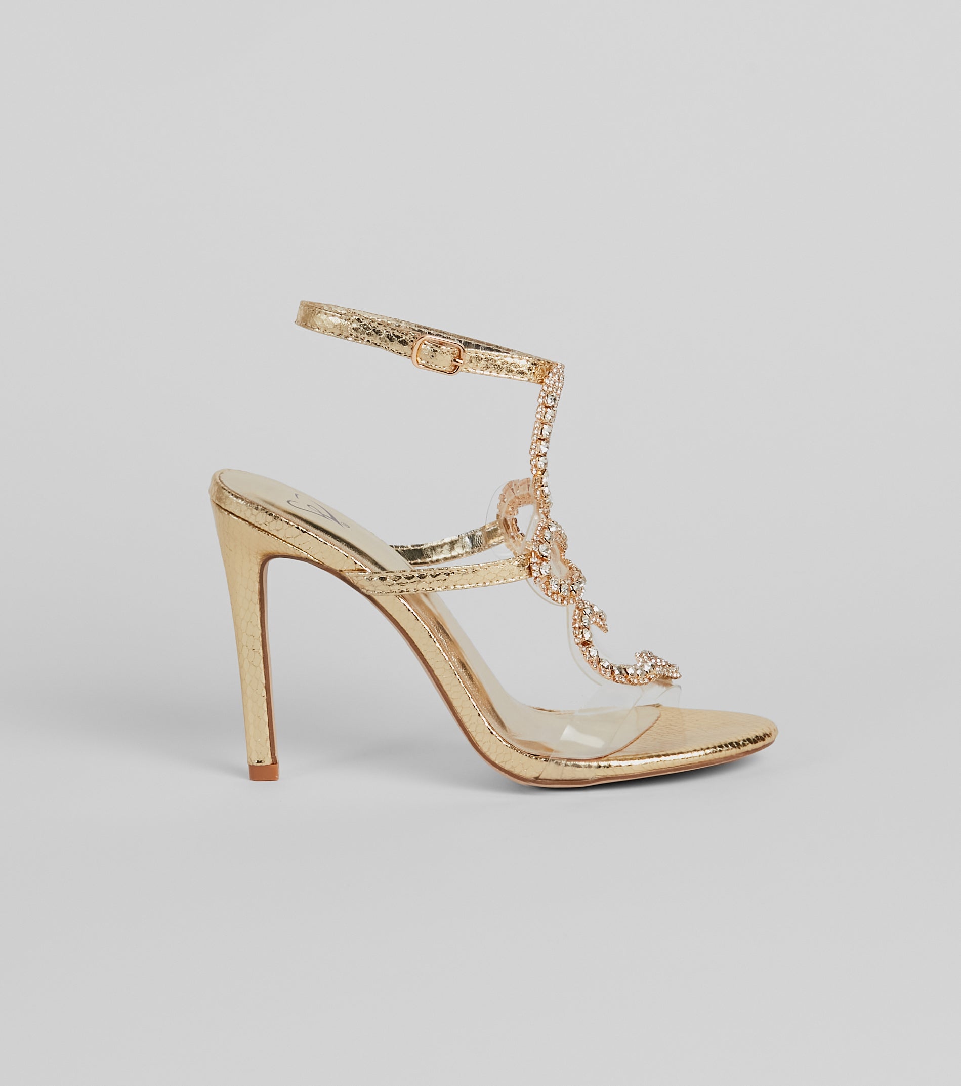 Slay Every Step Jeweled Snake Stiletto Heels