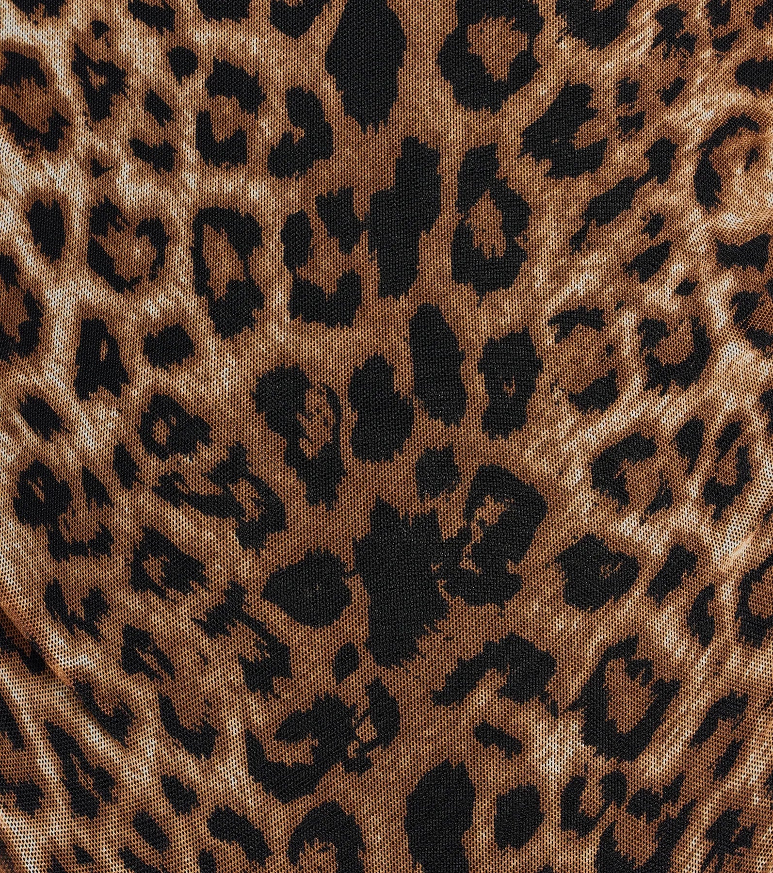 Wild Glam Ruched Leopard Print Mini Dress