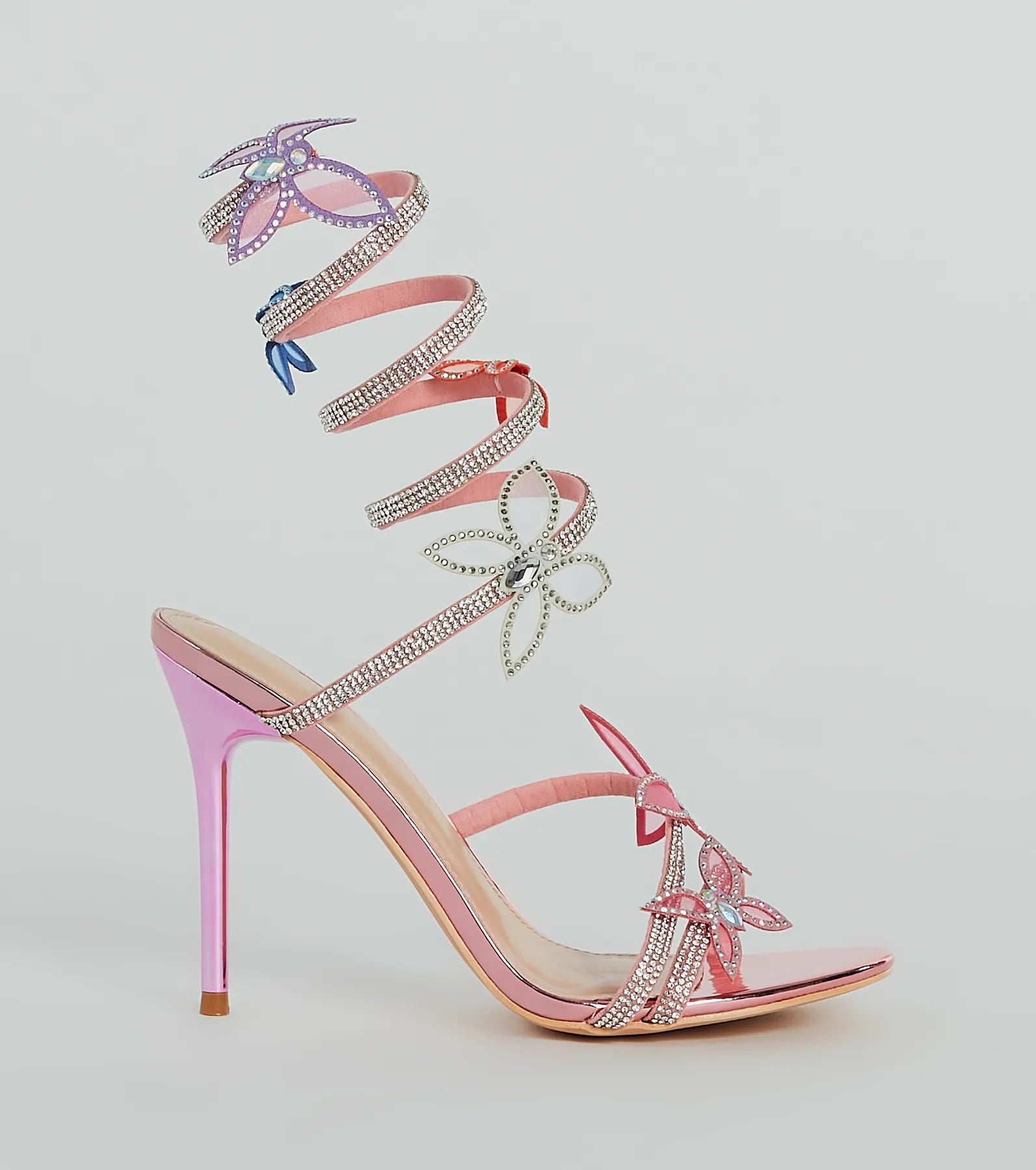 Spread Your Wings Butterfly Spiral Stiletto Heels