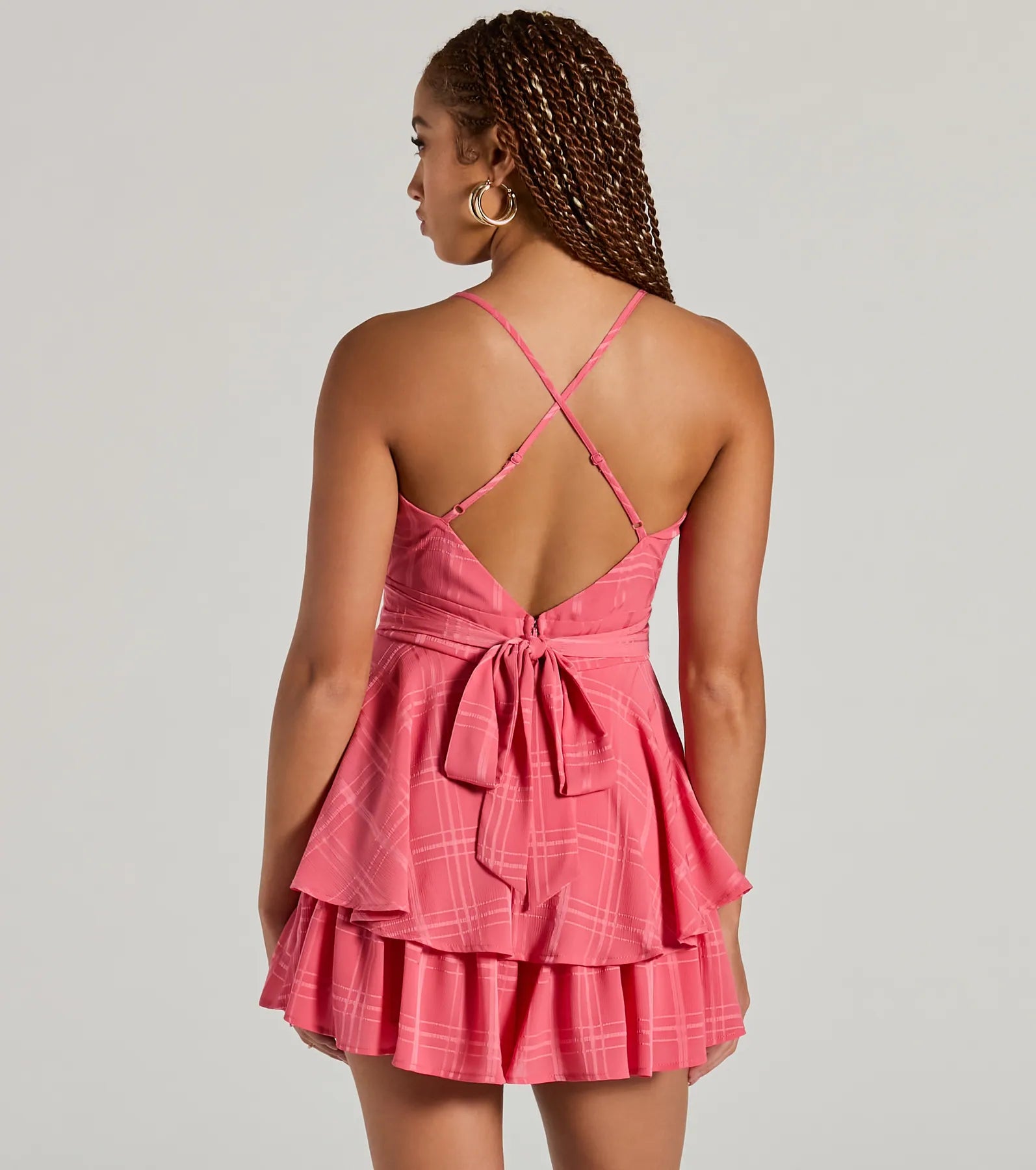 Meant To Be Surplice V-Neck Strappy Chiffon Romper